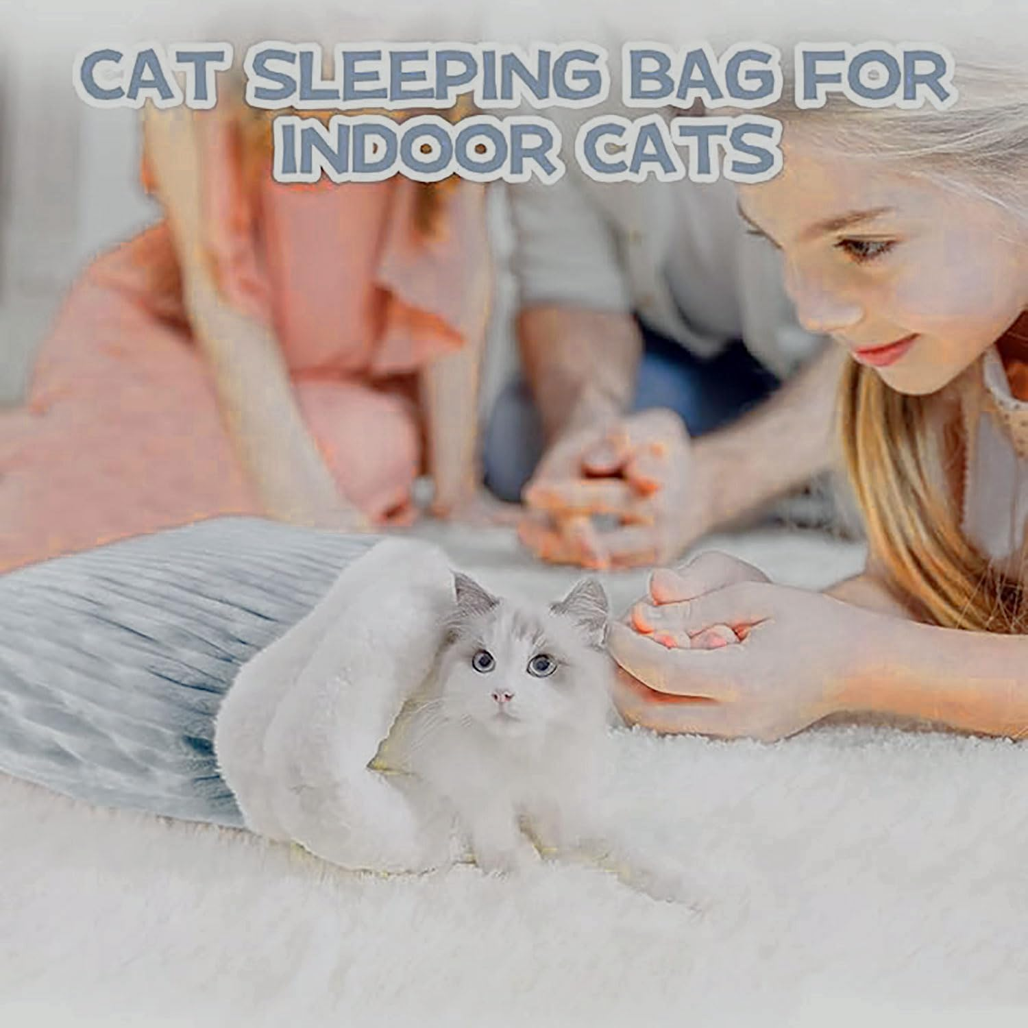 Yqkangzhu Cat Sleeping Bag, Cat Winter Sleeping Bag for Indoor(L) image number 2
