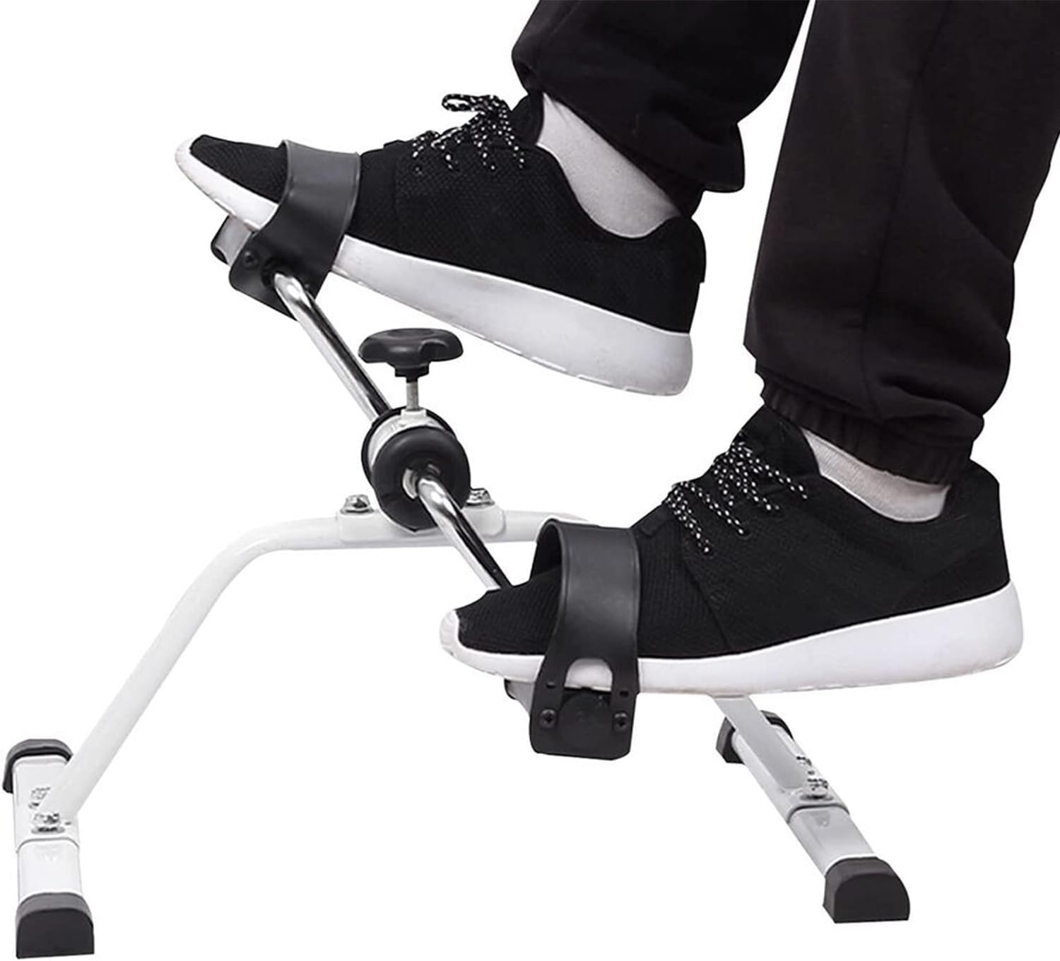 Gym Equipment for Home Fitness: Leg Trainer Rehabilitation Mini Exercise Bike, Hand and Foot Dual-Use Bicycle with Tension Adjustment, Cardio Indoor Training image number 3