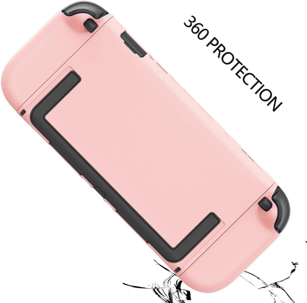 Dockable Case for Nintendo Switch 2 (2025), Protective Cover for Switch 2 and Joy Con Controller - Slim Shockproof with Anti-Fingerprint Switch 2 Protective Cover - Pink image number 2