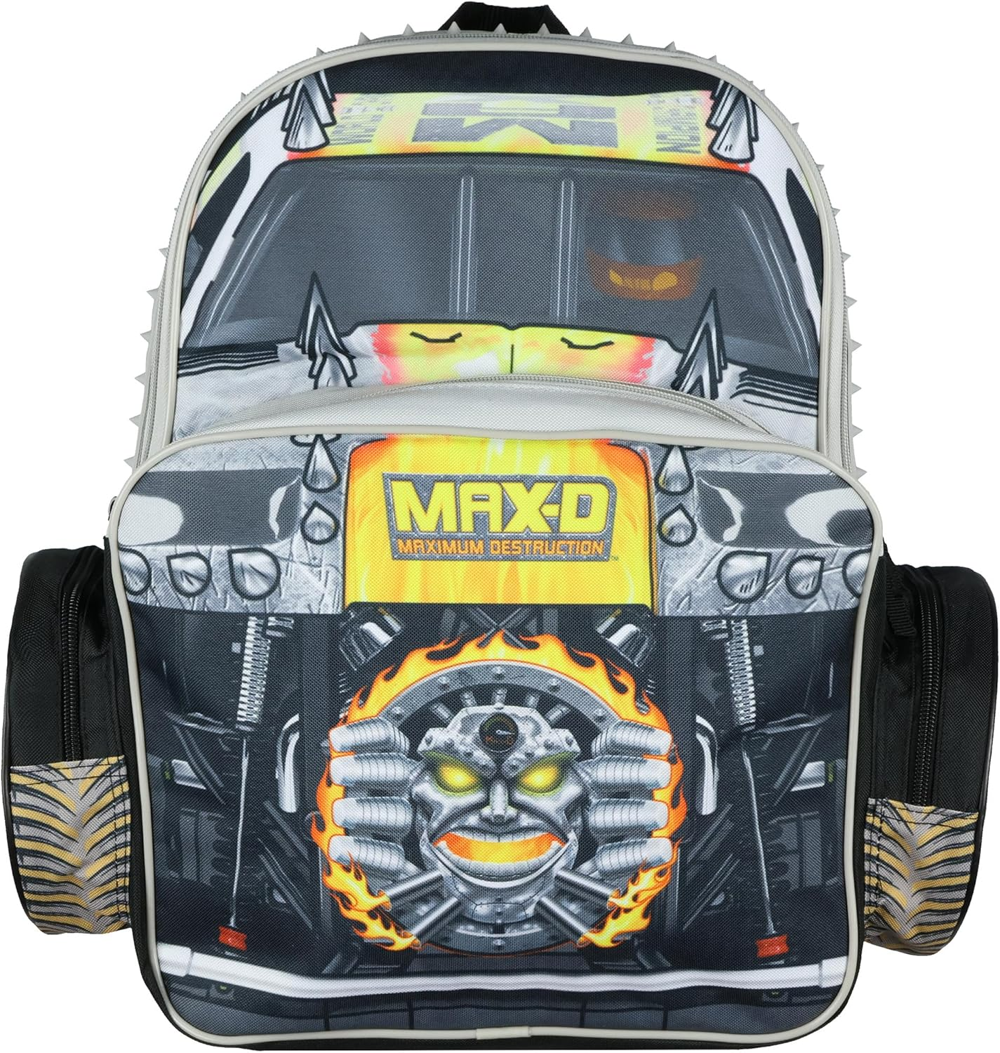 Monster Jam Backpack Max-D Maximum Destruction 3D Monster Truck Kids School Book Bag with Laptop Tech Sleeve image number 2