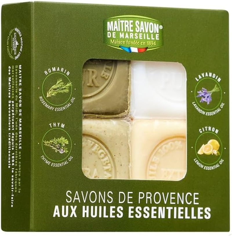 Maitre Savon De Marseille 4 X 125 G Soaps in a Set (4 Fragrances), 500 G image number 1