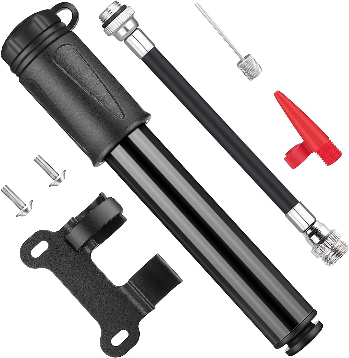 Alloy Portable Mini Bicycle Tire Pump,Bicycle Frame Tire Pump,Mini Portable Bike Pumps,Mini Bike Tire Pump Portable Bicycle Tire Pump,1Set Mini Bike Pump Portable Frame Pump, Bike Hand Pump image number 2