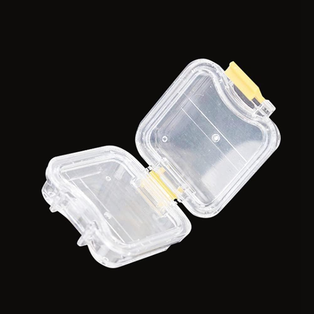 Anlayliay 10Pcs Plastic Denture Tooth Box with Film Denture Storage Box Dental Implant Membrane Tooth Box image number 4