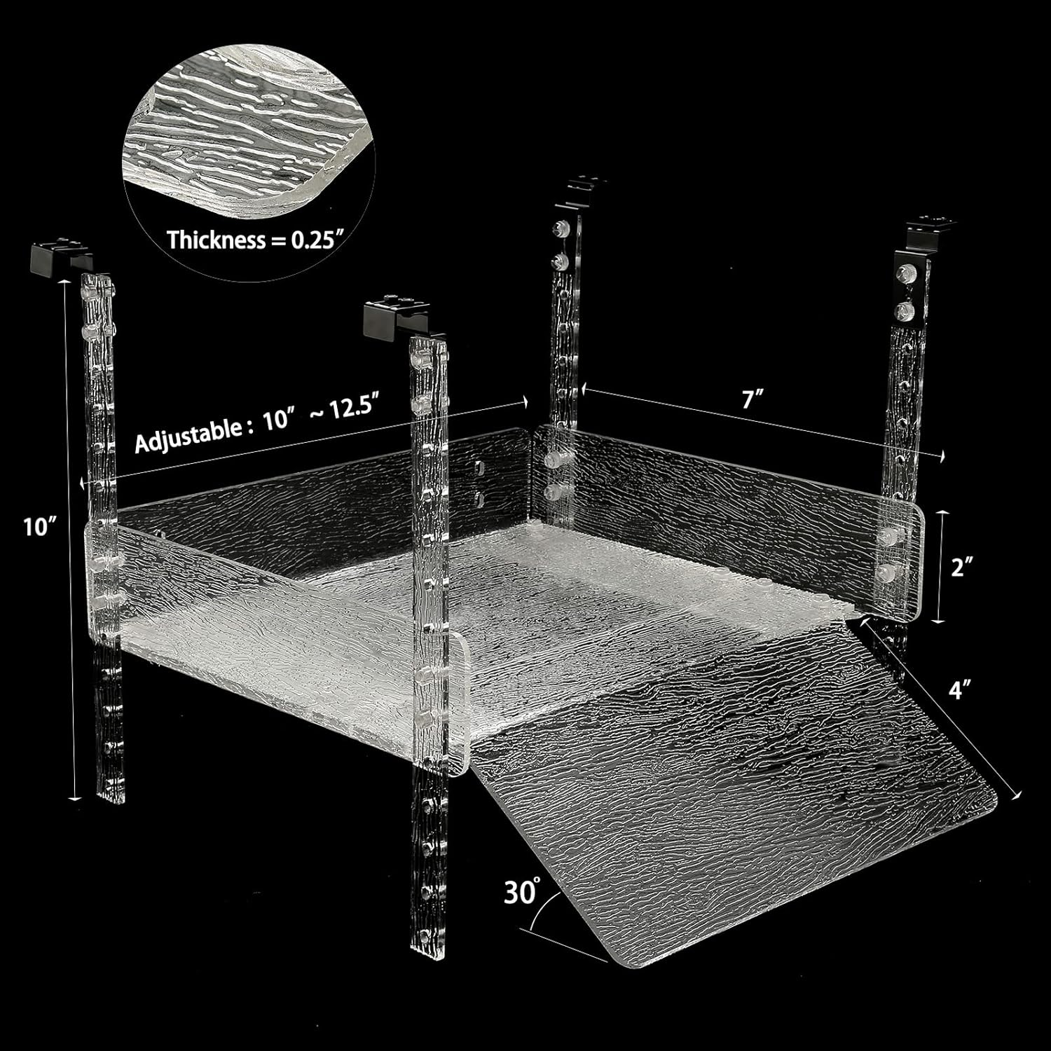 Hanging Turtle Basking Platform, Aquatic Reptile Ramp Dock, Turtle Terrace, Turtle Tank Accessories image number 2