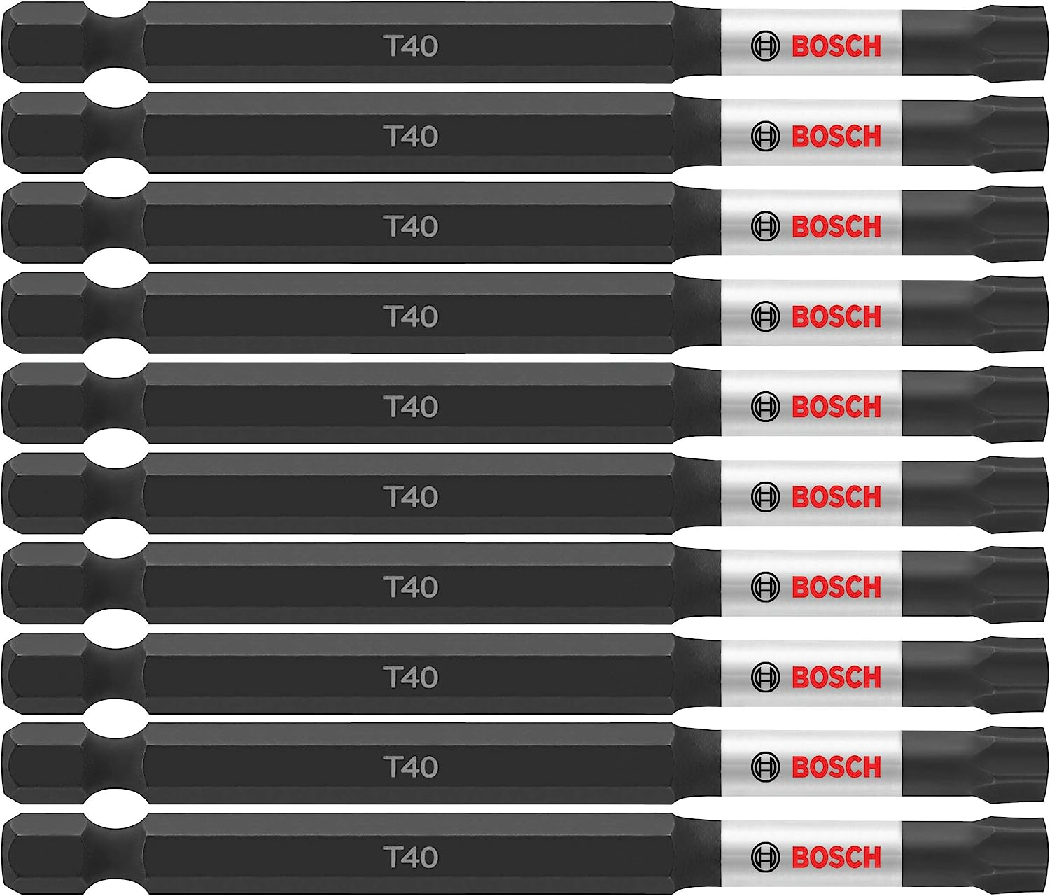 BOSCH ITT10202 2-Pack 2 In. Torx #10 Impact Tough Screwdriving Power Bits