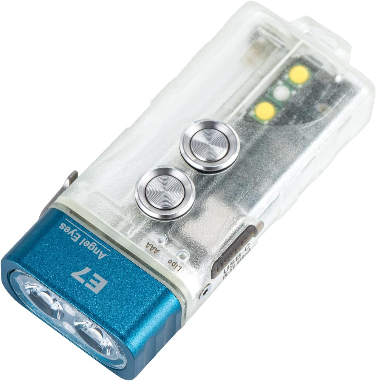 Rovyvon E7 Keychain Flashlight 700 Lumen Rechargeable Dual Power with Sidelight,Waterproof for Everyday Carry,Camping image number 1