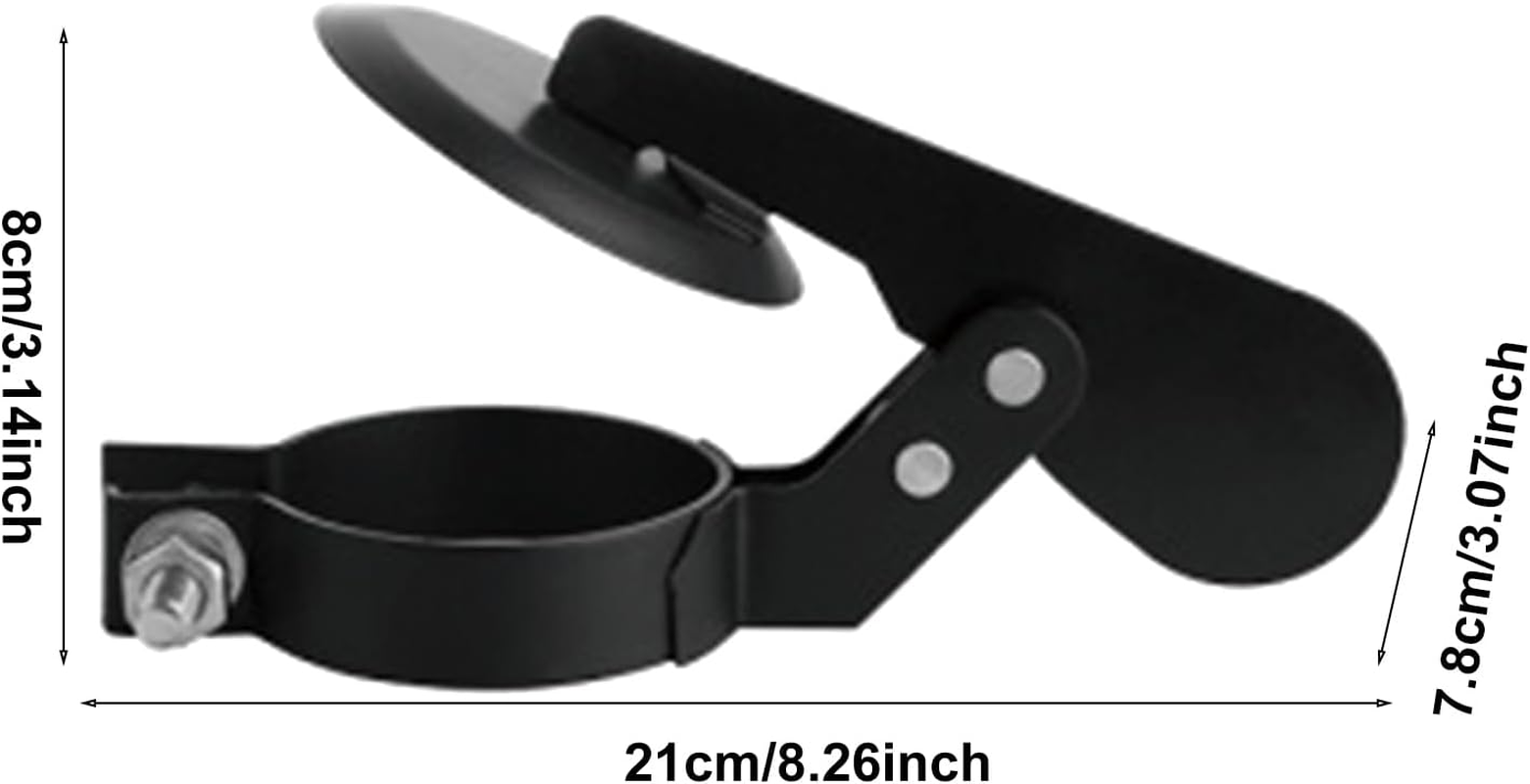 Tractor Exhaust Weather Flap, Carbon Steel Waterproof Muffler Cover, Black Wear Resistant Rain Cap, User Friendly Panel to Prevent Moisture and Debris, Ideal for Tractors, Trucks - Fym-50Y image number 4