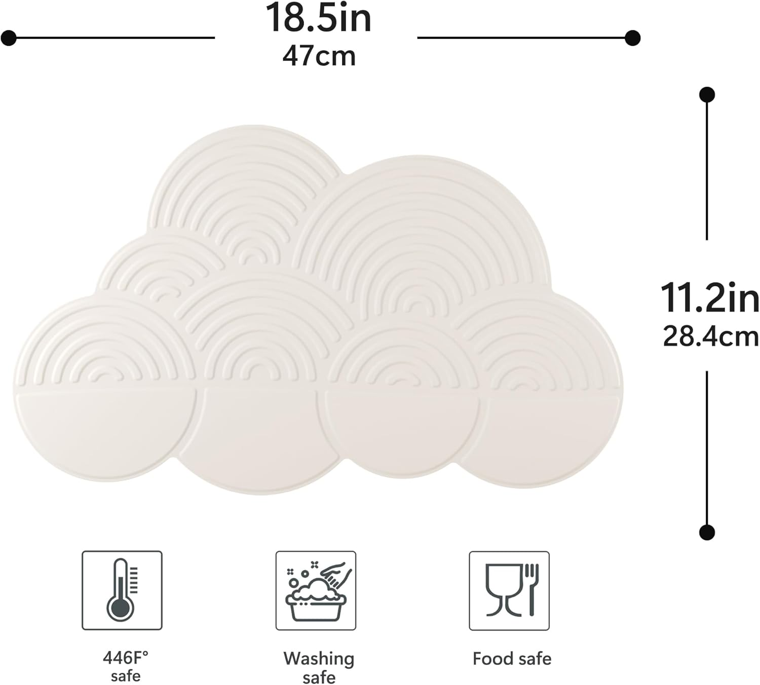 Li&Zhao Dish Drying Mats for Kitchen Counter - Dish Mat Drying Kitchen Mat Silicone Drying Mat Silicone Mats Dish Rack Mat Dish Drainer Mat image number 1