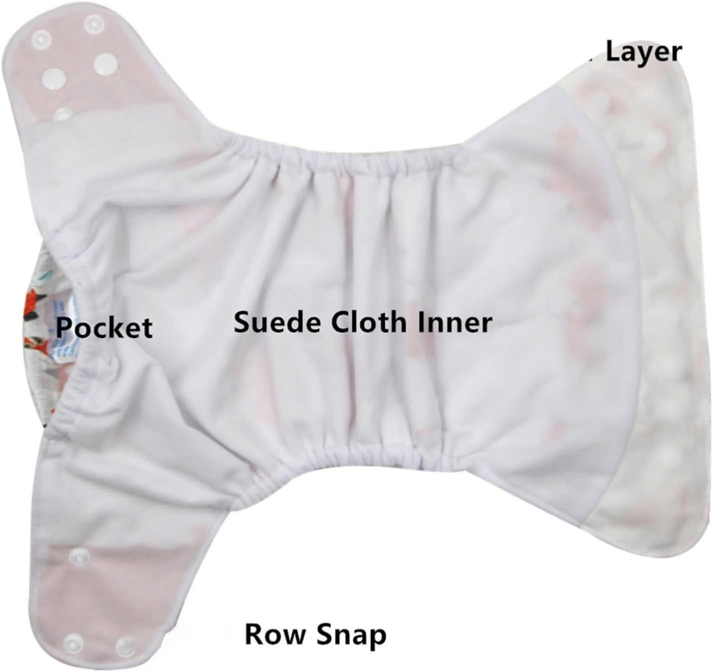 Totority 4Pcs Essentials for Newborn Diaper Pants Girl Swim Nappy Comfortable Boy Girl Diaper image number 3