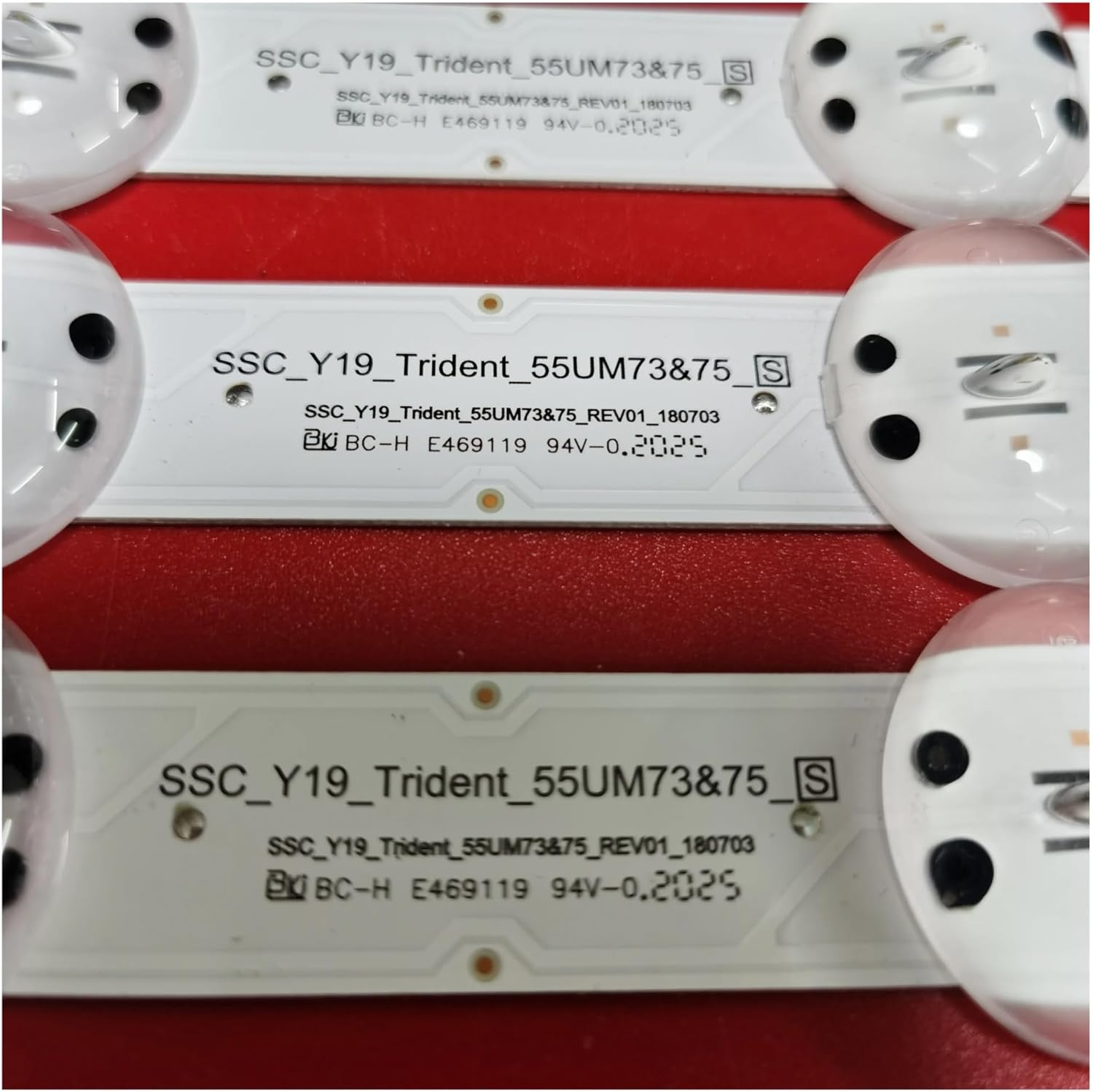 LED Strip(4) for L.-GIT_Y19_55UM73/75 Ssc_Y19_Trident_55Um73&75 55UM7660 55UM7450 55UM7400 55UM7300 55UM7650 55UM7470 55UM7520 image number 2