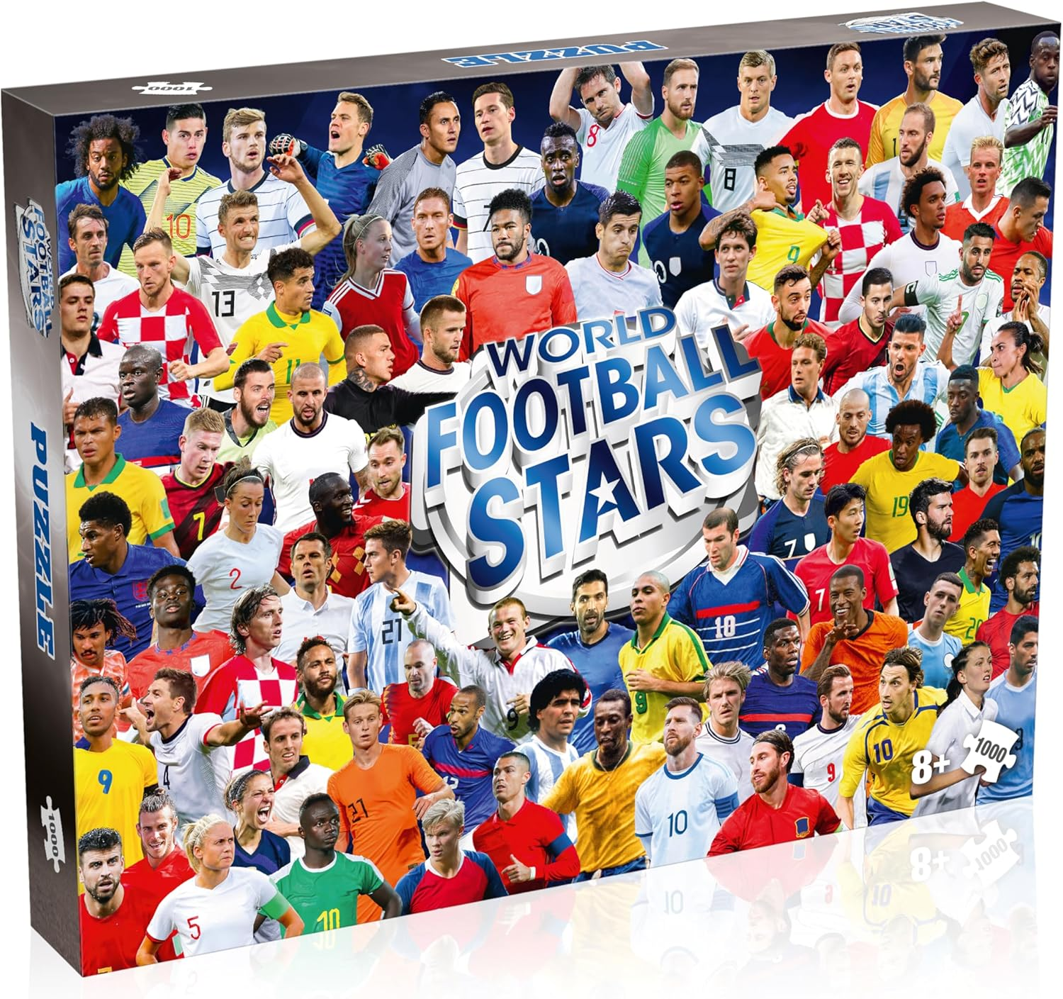 Top Trumps World Football Stars Puzzle - 1000 Pieces Jigsaw Set image number 5