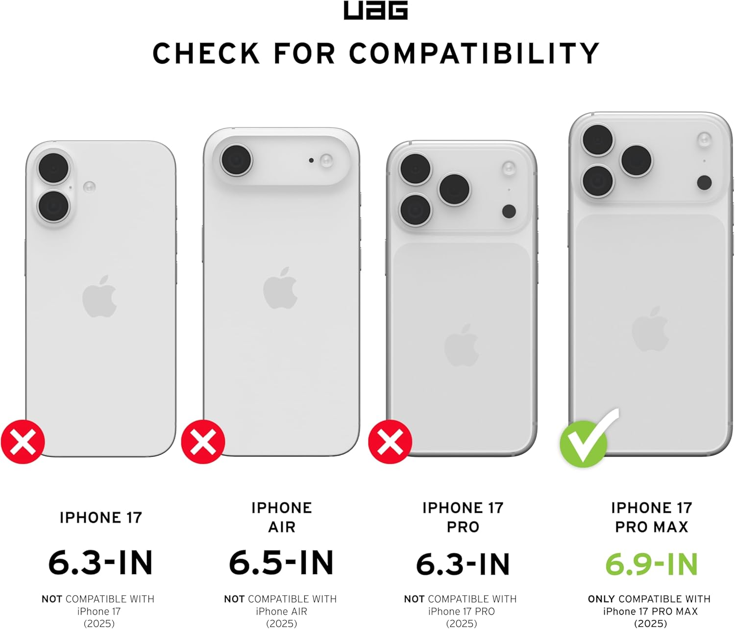 Urban Armor Gear UAG Pathfinder for Iphone 17 Pro Max Case Cover Magsafe Compatible - Cloud Blue, Phone Case Cover Magsafe Compatible, Apple Iphone Protector - Cloud Blue image number 6