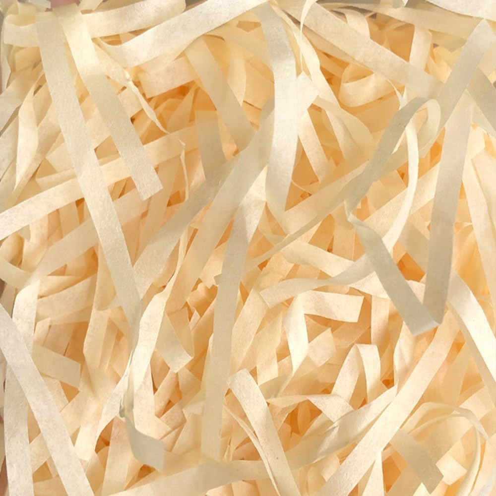 Suithink Shredded Paper for Gift Baskets, 200G Crinkle Cut Paper Shred Filler for Birthdays, Weddings,Boxes Bags, Basket Filler,Anniversaries,Gift Wrapping (Black)