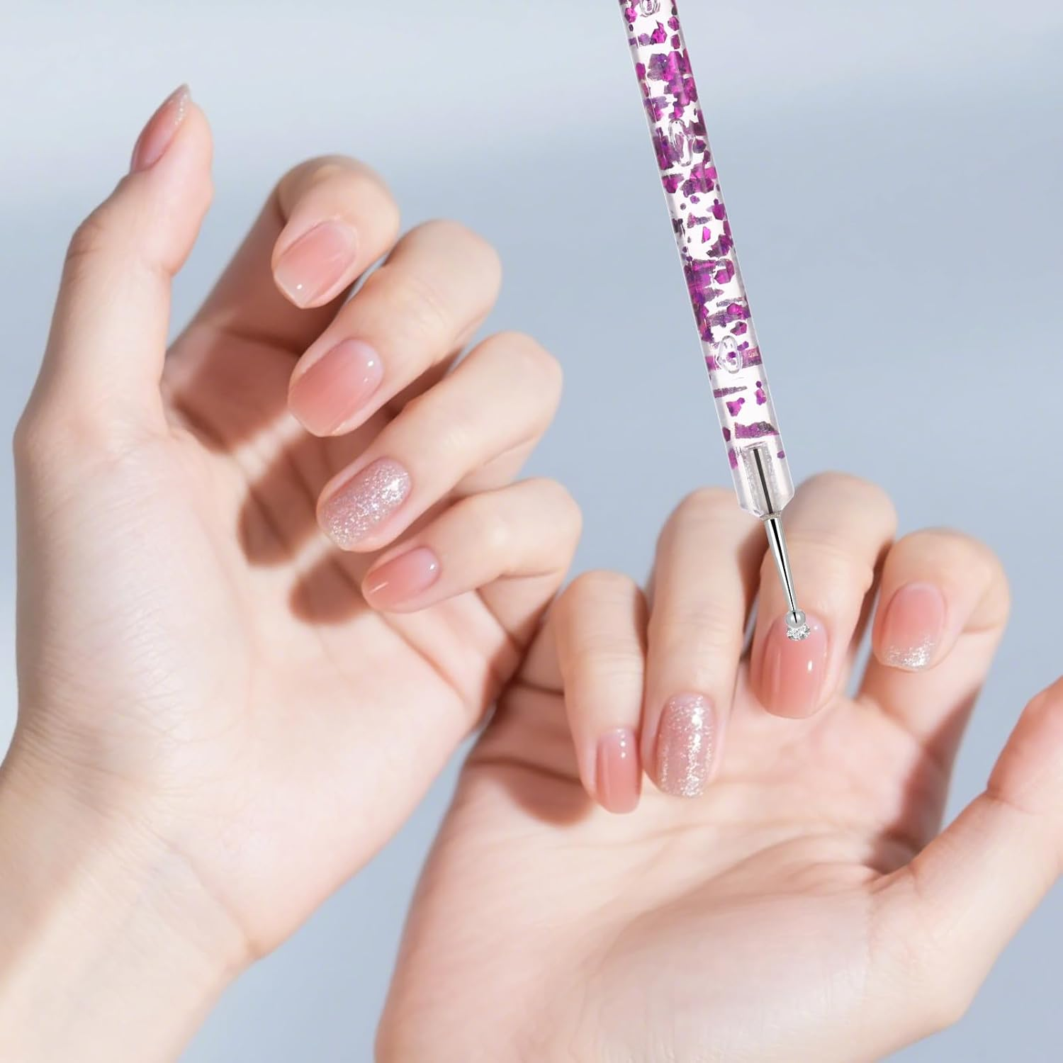 Pack of 10 Dotting Pen Nail Art Dotting Tools Rhinestone Nail Design Marbleizing Tool for Dots and Marbling image number 6