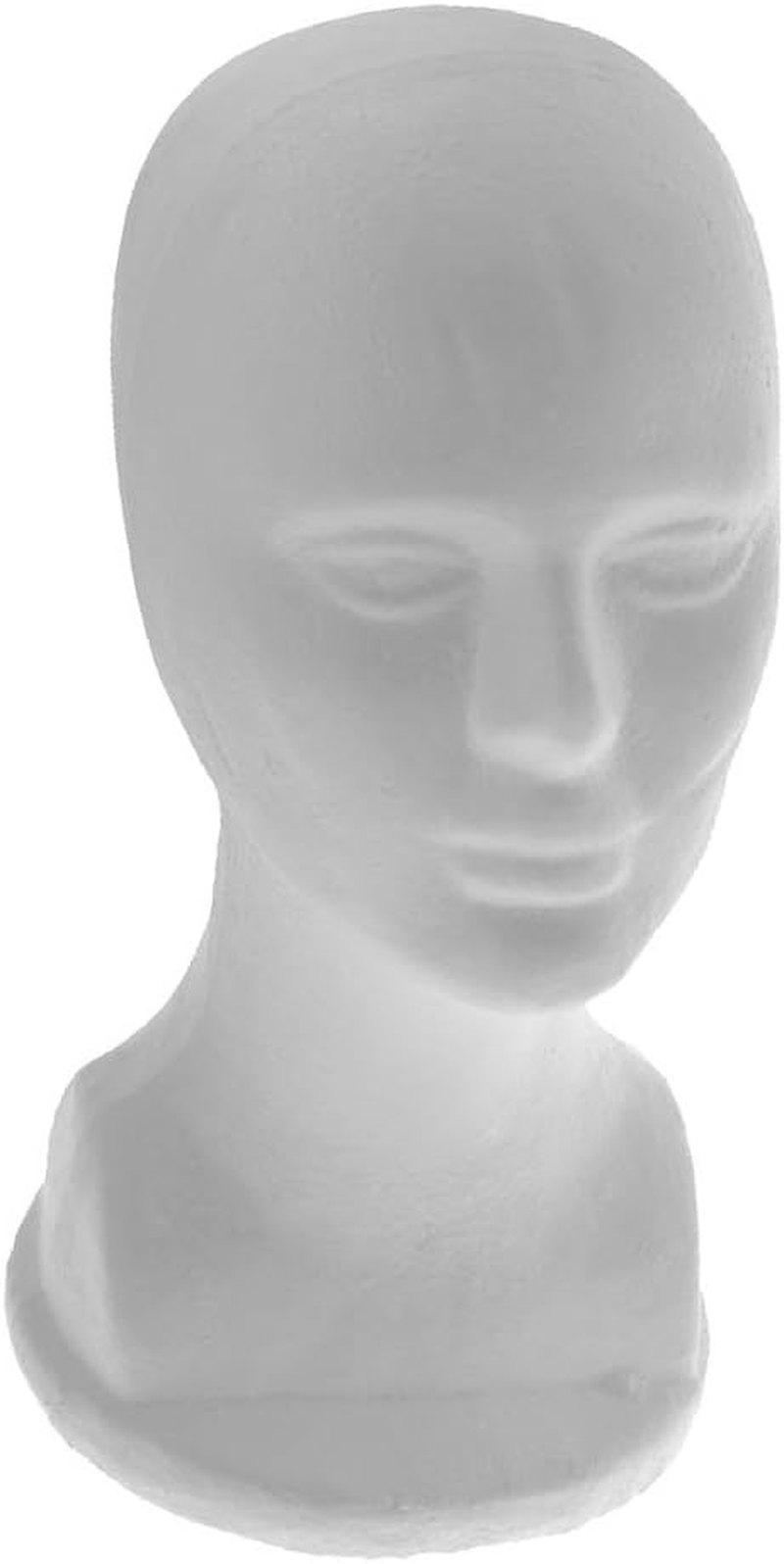 Baosity Male Styrofoam Mannequin Head Cosmetics Model Head Wig Display Foam Mannequin Glasses Hats Hairpiece Stand, Premium image number 1