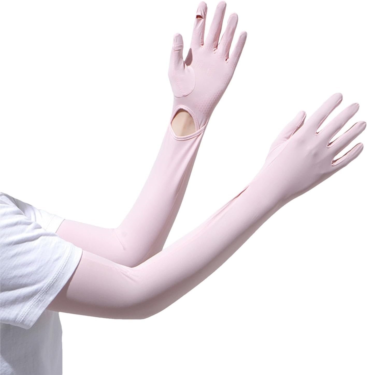 Shurzzesj Women'S Summer Gloves, Women'S Driving Gloves, Soft High Elasticity UV Gloves for Sun Protection &ndash; Long Quick Dry Sun Gloves for Girls