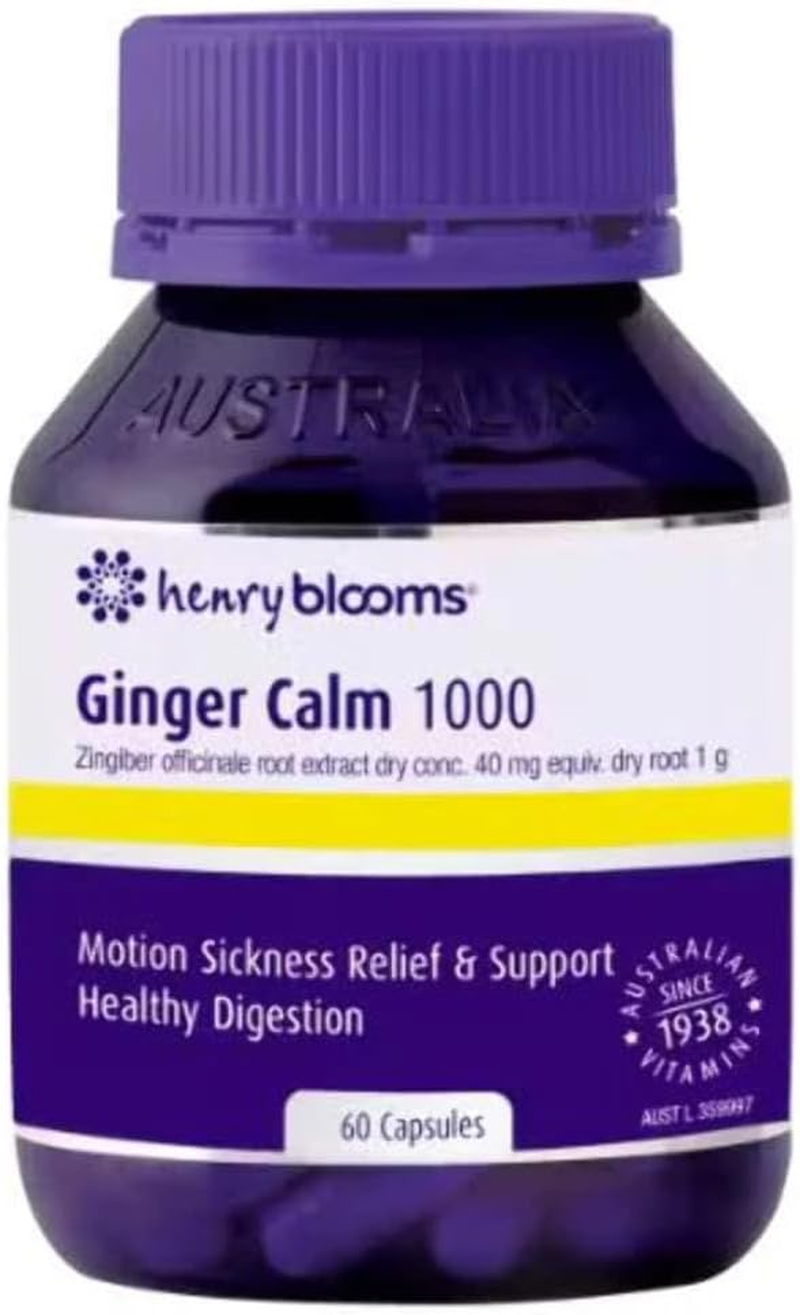 Henry Blooms 1000Mg Ginger Calm 60 Capsules