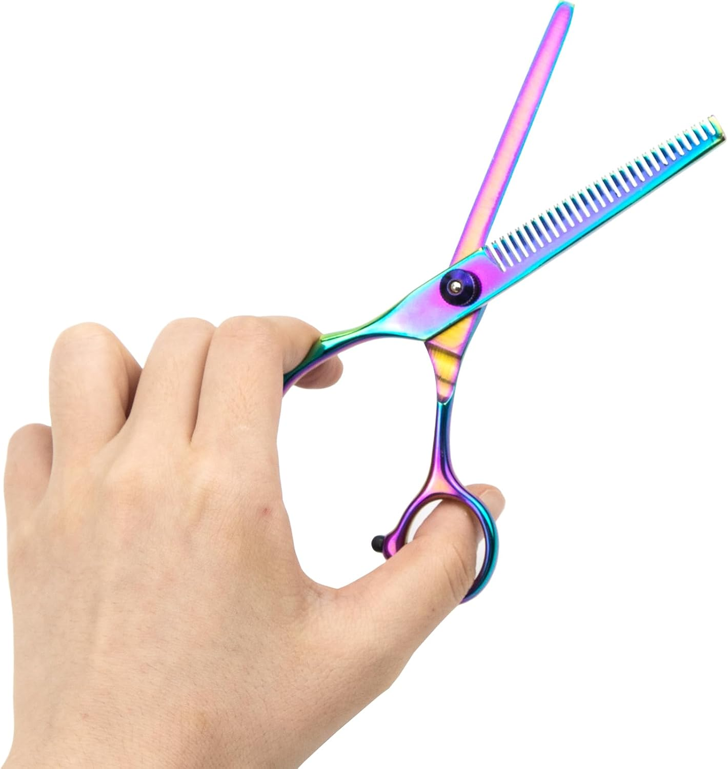 Professional Hairdressing Scissors, Modelling Scissors, 6.7 Inch Stainless Steel Hair Scissors, Professional Thinning Scissors with Extremely Sharp Leaves, Thinning Scissors Hairdresser for Unisex, image number 3