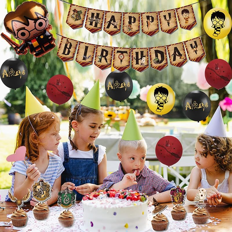 Decoration Birthday Harry Potter Birthday Decoration Wizard Balloons Harry Potter Birthday Balloons Wizard Party Decoration Wizard Birthday Decoration Harry Potter Birthday Garland Wizard Cake Topper image number 6