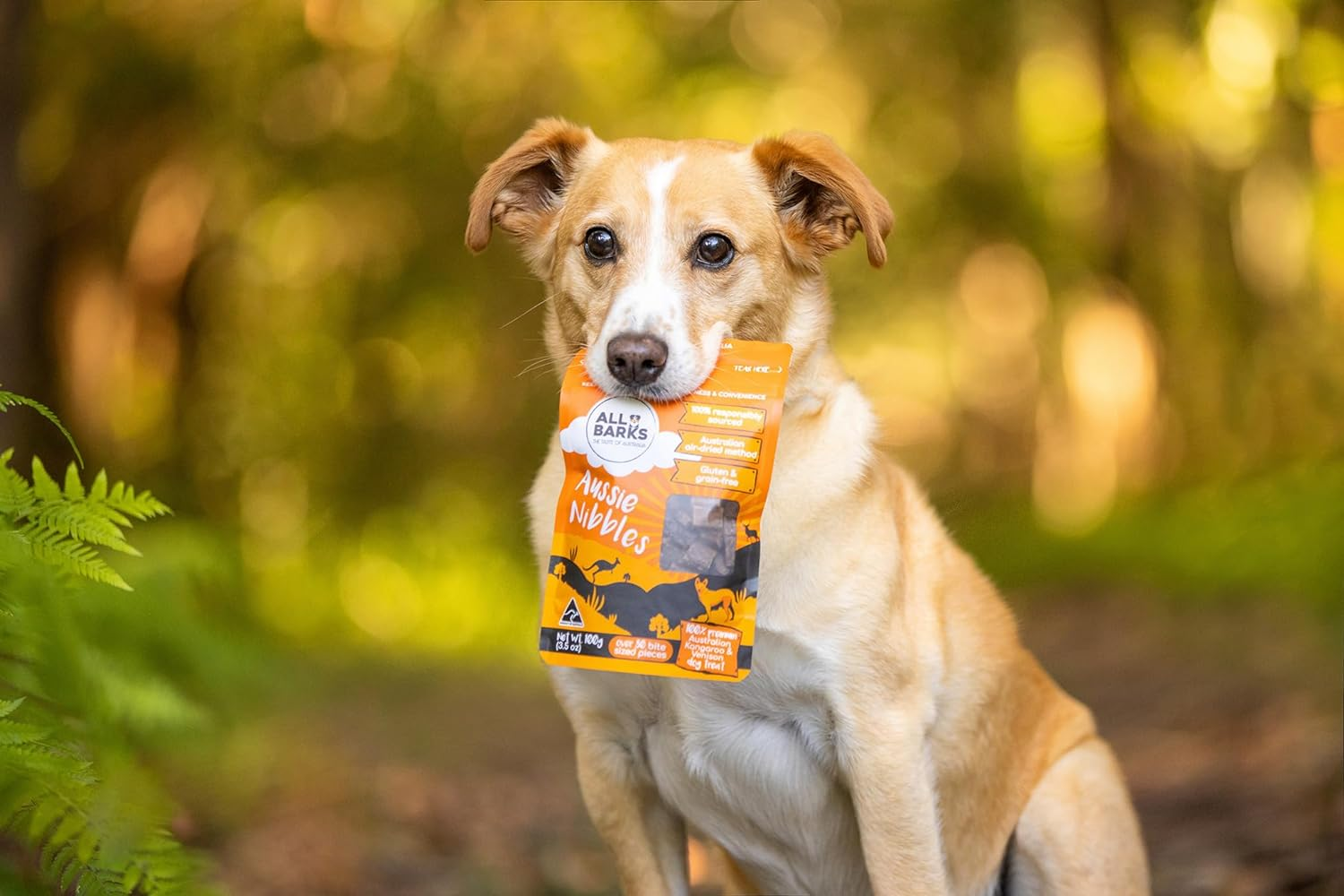 ALL BARKS Aussie Nibbles - 100% Aussie Venison and Kangaroo - Natural, Grain-Free, Australian Dog Treats - Snacks, Training or Rewards for Dogs - 100G image number 5