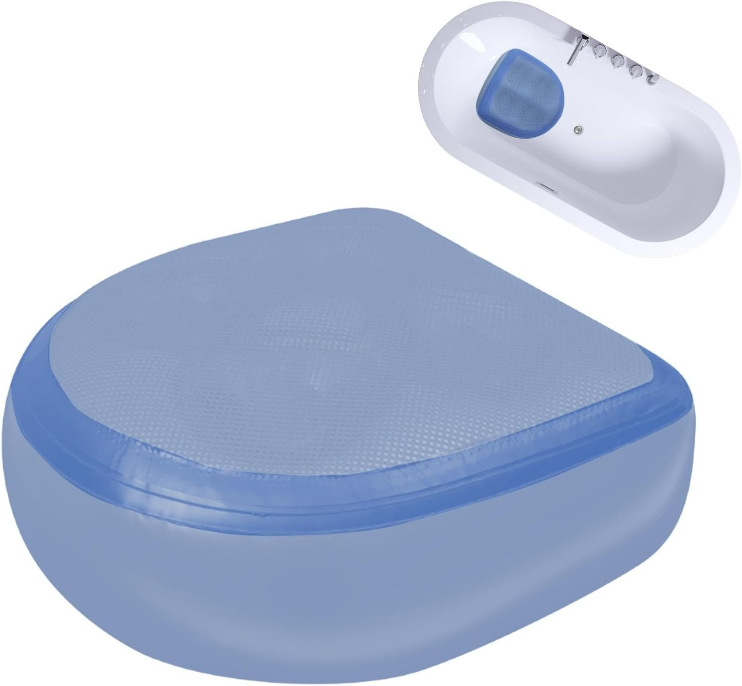SPA Booster Seat Cushion,Inflatable Seat Cushion for Bathtub | Portable Weighted SPA Booster Seat Cushion for Bathroom and Hot Tub