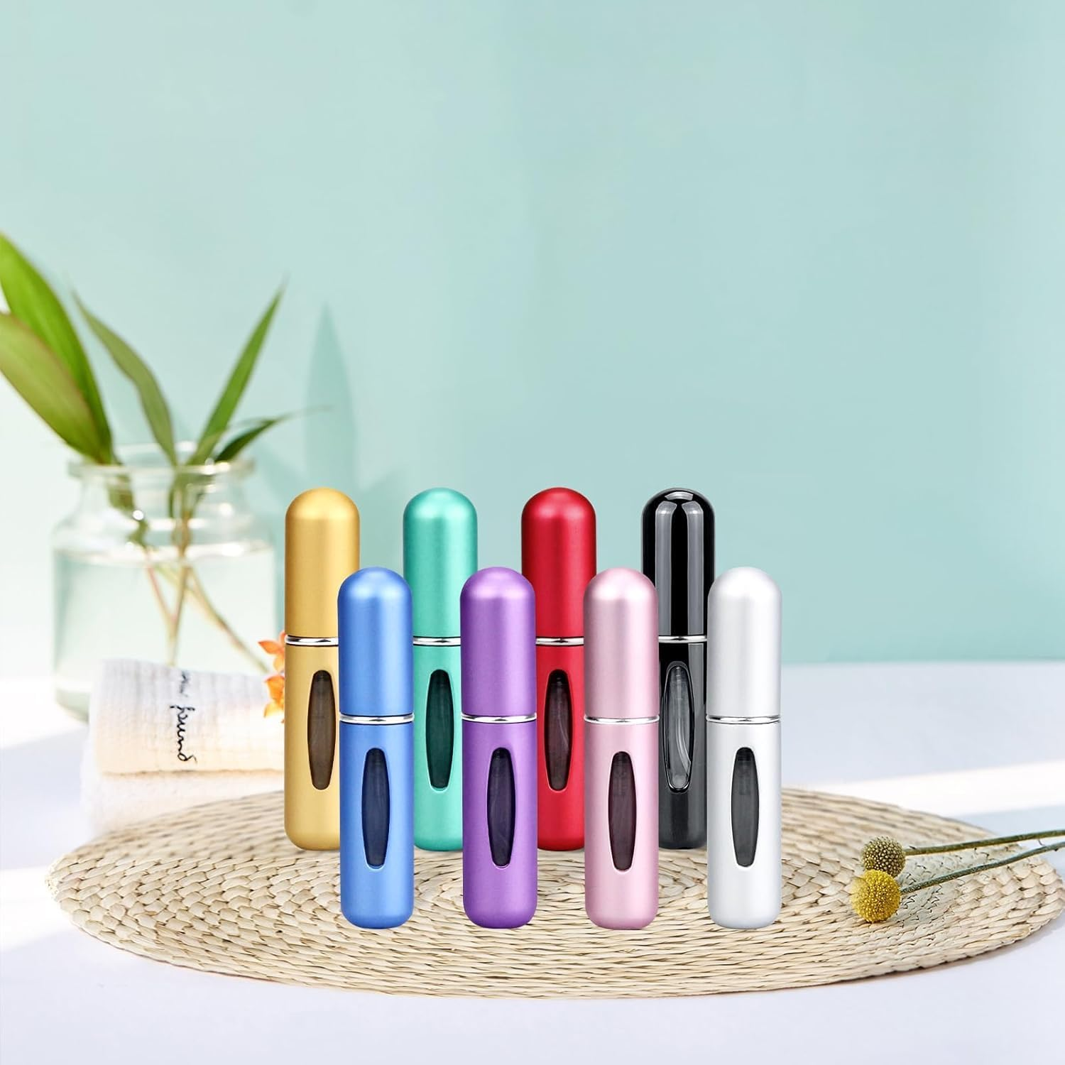 Mini Perfume Atomizer Bottles,8Pcs 5Ml Travel Perfume Mini Spray Bottle Empty Perfume Spray Bottle,Portable Atomizer Bottle Refillable Perfume Spray image number 5