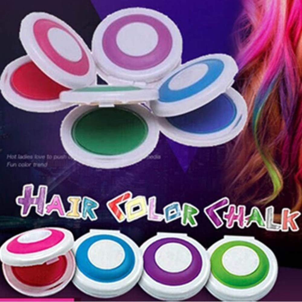 Temporary Hair Dye Pigment Hair Chalk Powder Soft Salon Hair Color DIY Chalks for the Hair Styling Party Christmas 10 Colors - Pink image number 2