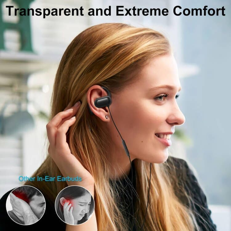 USB C Headphones Over-Ear Buds Hooks Wired Earbuds &Mic for Sports Running Volume Control, USB Type C Open Ear Headset for Ipad Air Pro 2024 Iphone 15 Samsung Galaxy S24 S23 S22 S21 Oneplus 12 Pixel 8 image number 6