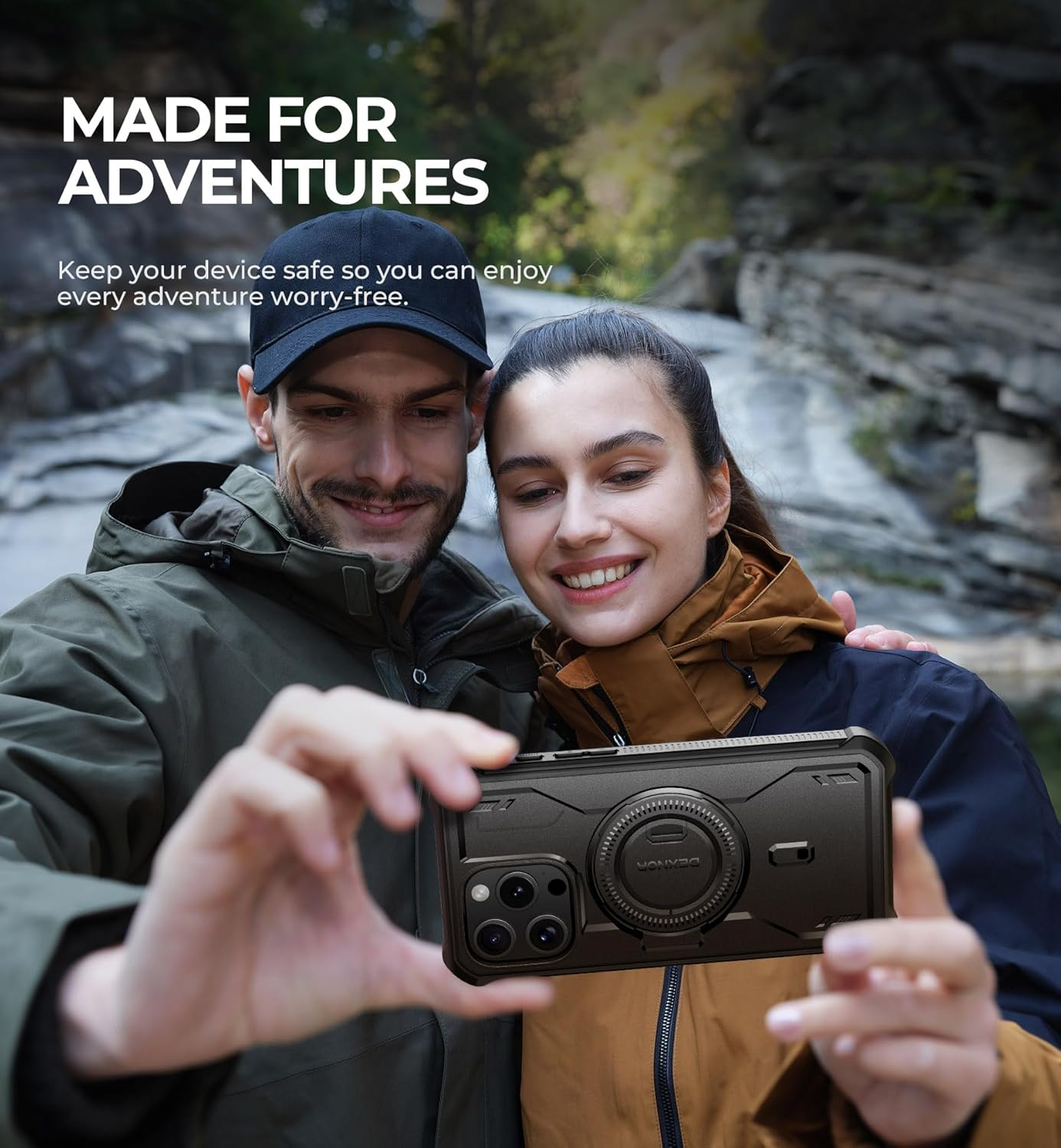 DEXNOR for Iphone 15 Pro Max Case Compatible for Magsafe[Built in Screen Protector and Kickstand]，Heavy Duty Military Grade Protection Shockproof Protective Cover for Iphone 15 Pro Max - Black image number 7