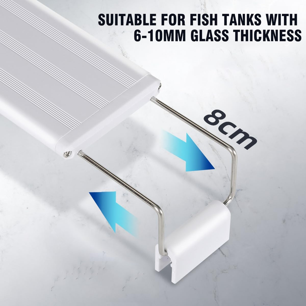 AIMALL LED Aquarium Light with Colour Changing Modes - Energy Efficient Lamp with Adjustable Bracket for Fish Tank, Multiple Colour Modes, 18Cm image number 3