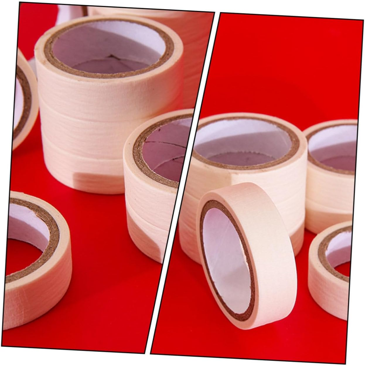 3Rolls Separation Marking Paper Tape Hand Tears Masking Tape for Painting Labeling Packing Craft image number 1