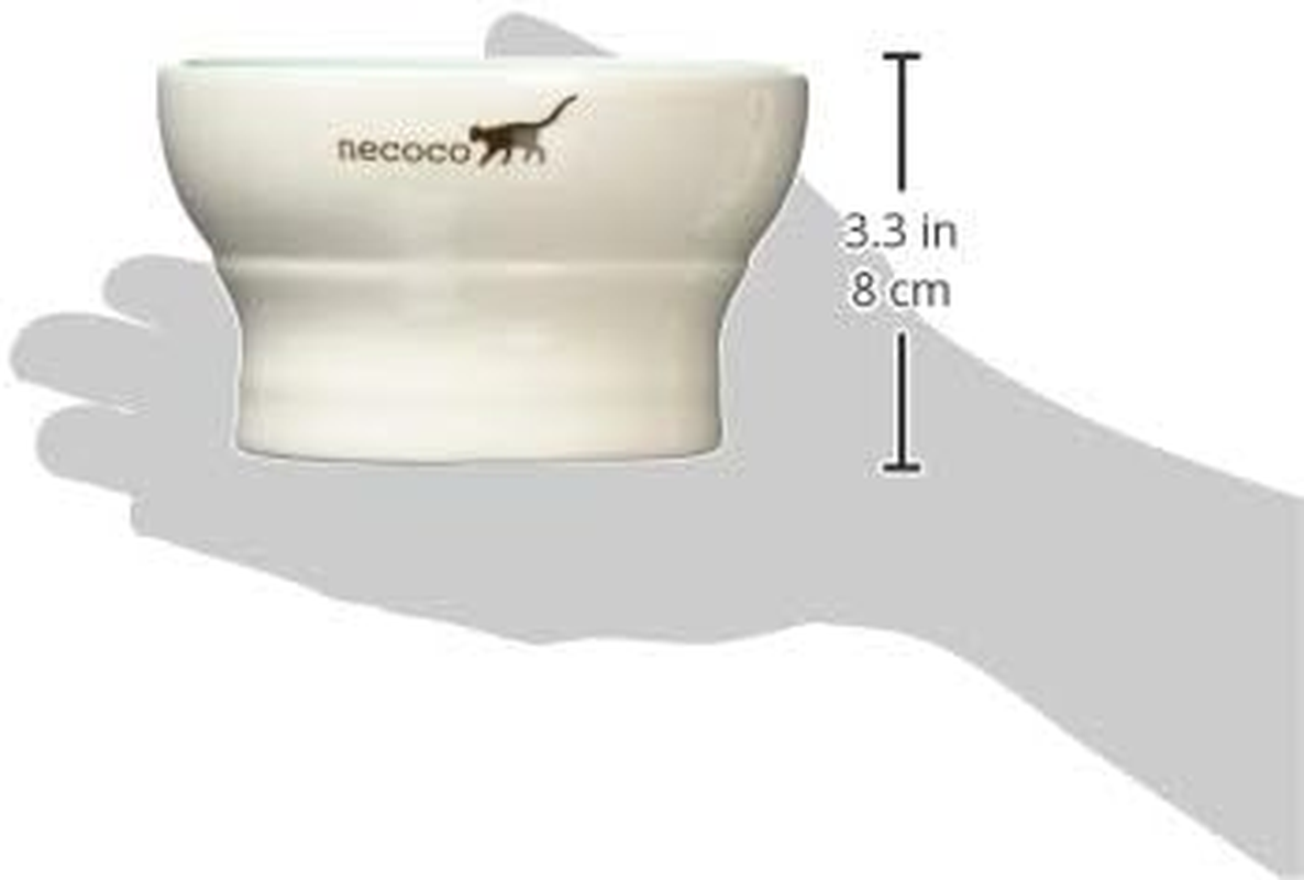Petio Necoco Raised Ceramic Cat Feeding Bowl for Wet Food image number 1