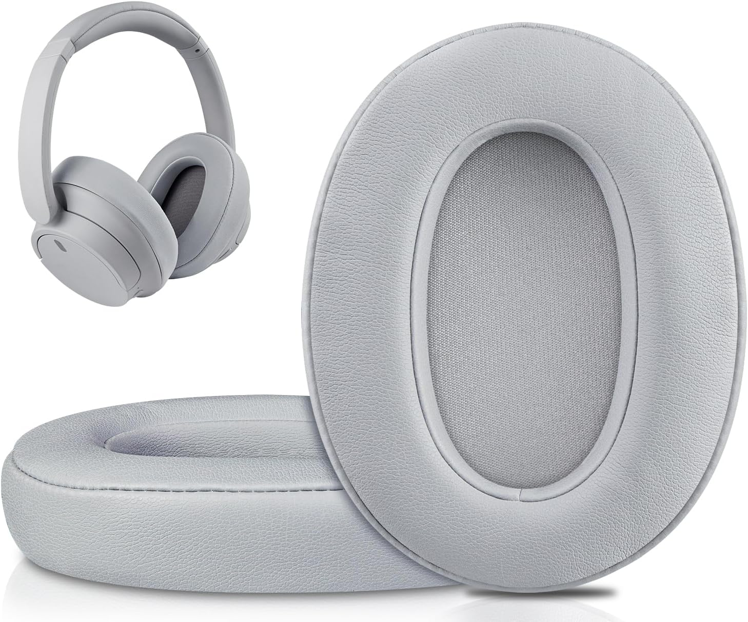 SOULWIT Earpads for Sony WH-XB900N/WH-CH710N/WH-CH720N/WH-RF400/MDR-RF895RK Headphones, Ear Pads Cushions with Soft Protein Leather, High Density Foam - Black