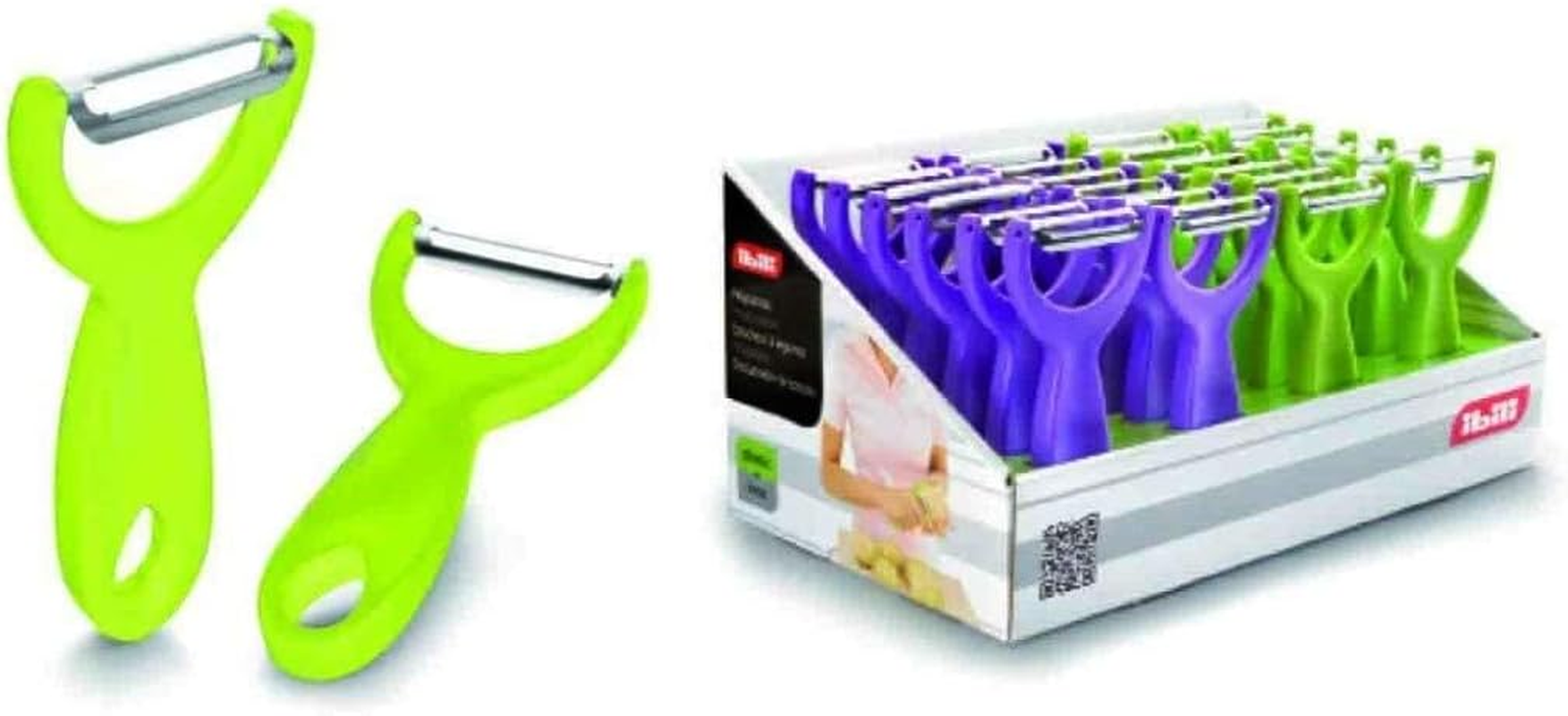 Ibili Potato Peeler, Stainless Steel, Multi-Color, 15 X 7 X 30 Cm image number 1