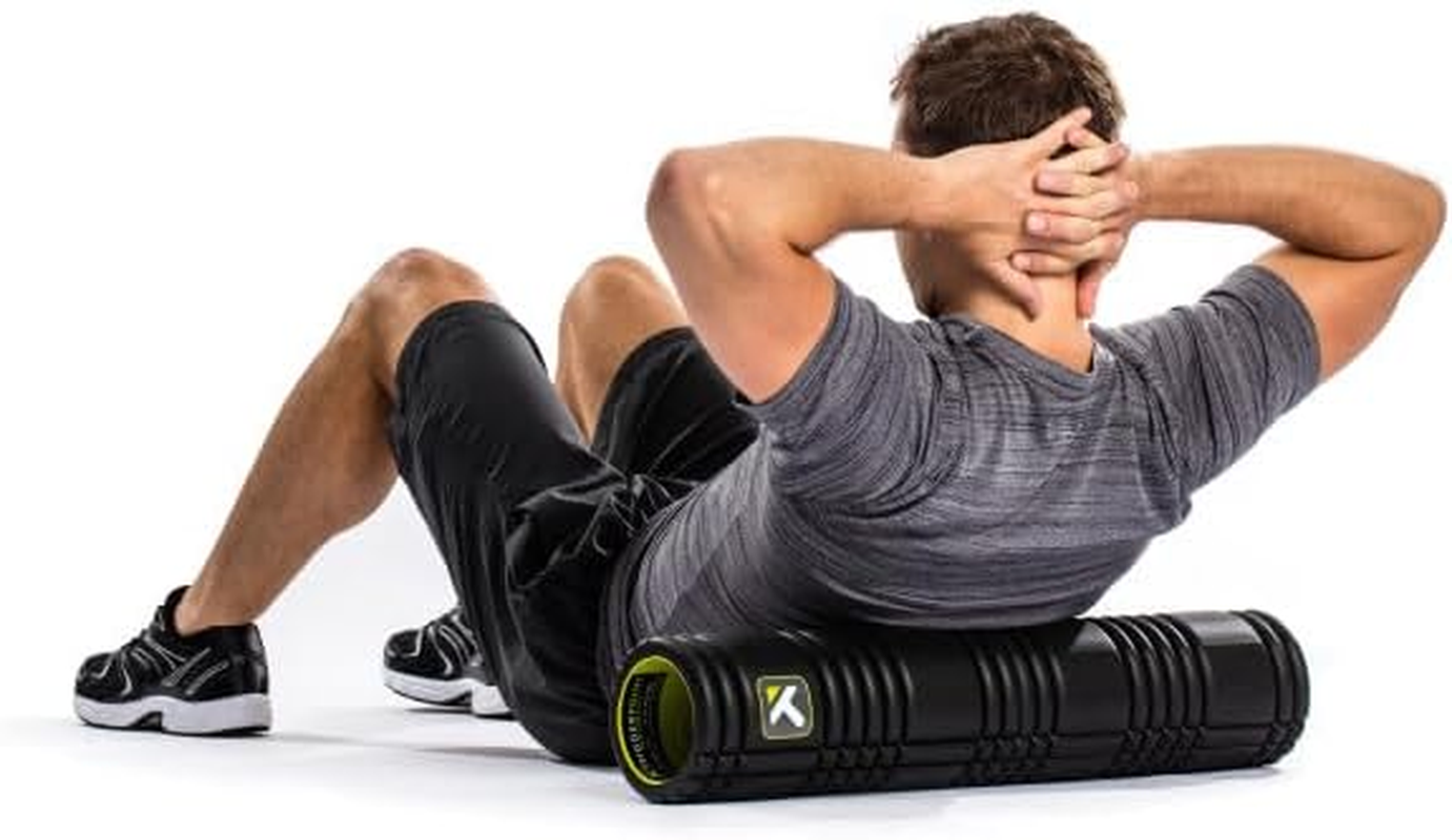 Triggerpoint Grid Patented Multi-Density Foam Massage Roller (Back, Body, Legs) for Exercise, Deep Tissue and Muscle Recovery - Relieves Muscle Pain & Tightness, Improves Mobility & Circulation (26") - Black image number 4