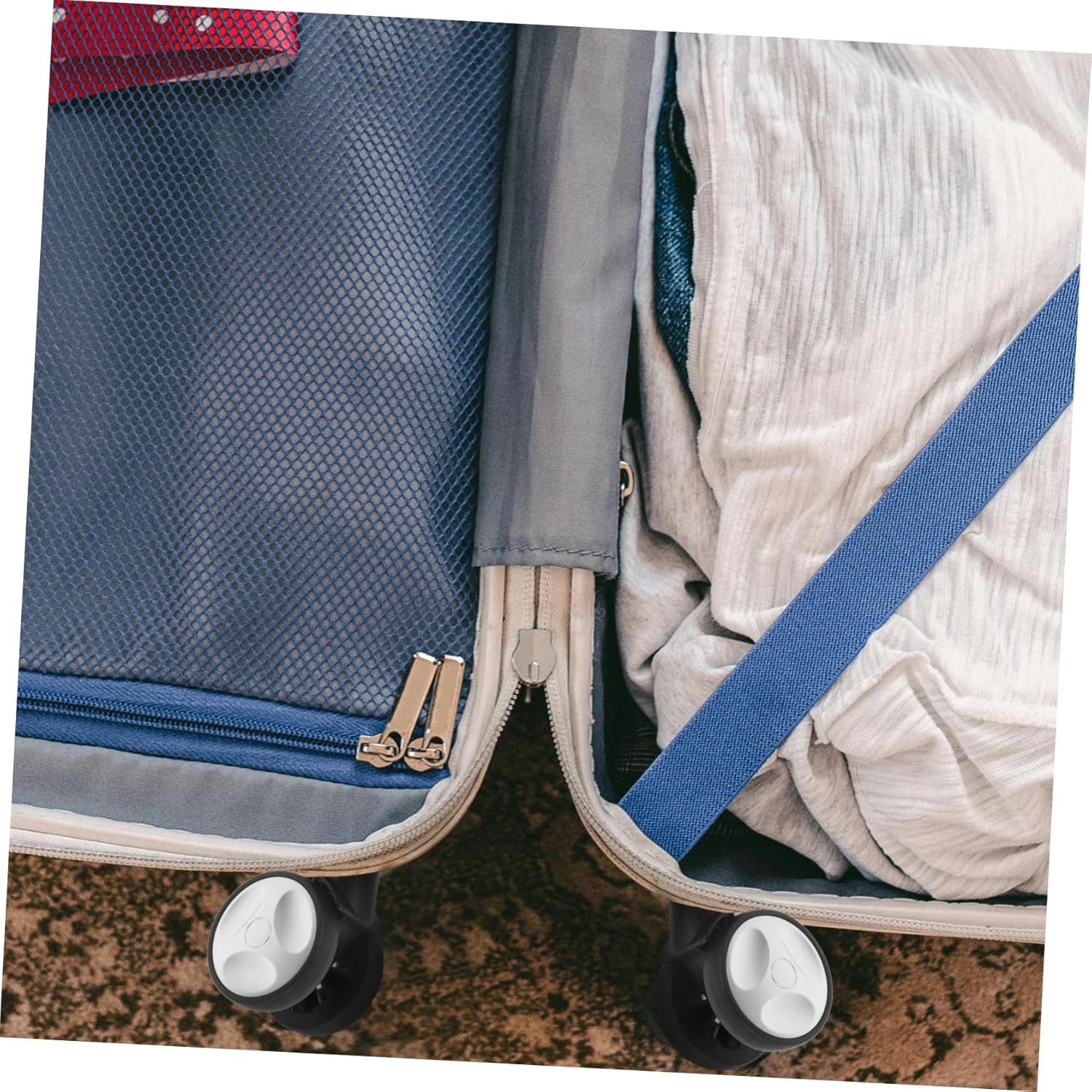 TOGEVAL Replacement Luggage Wheels for Travel Suitcase Luggage Wheel Sturdy Plastic image number 1