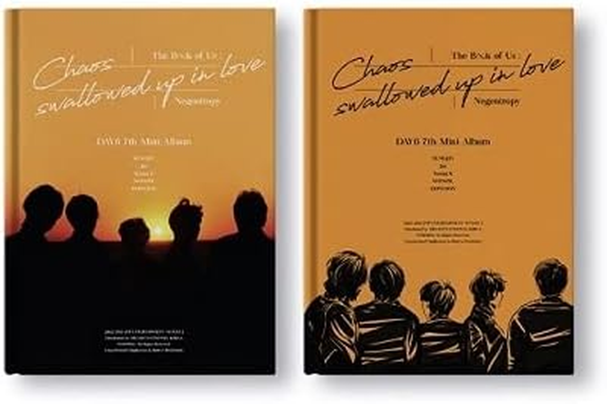 Day6 the Book of Us : Negentropy Chaos Swallowed up in Love 7Th Mini Album Random Version Cd+80P Photobook+1P Photocard+1P Group Card+1P Logo Sticker+1P Message Card+Extra Card Set+Tracking