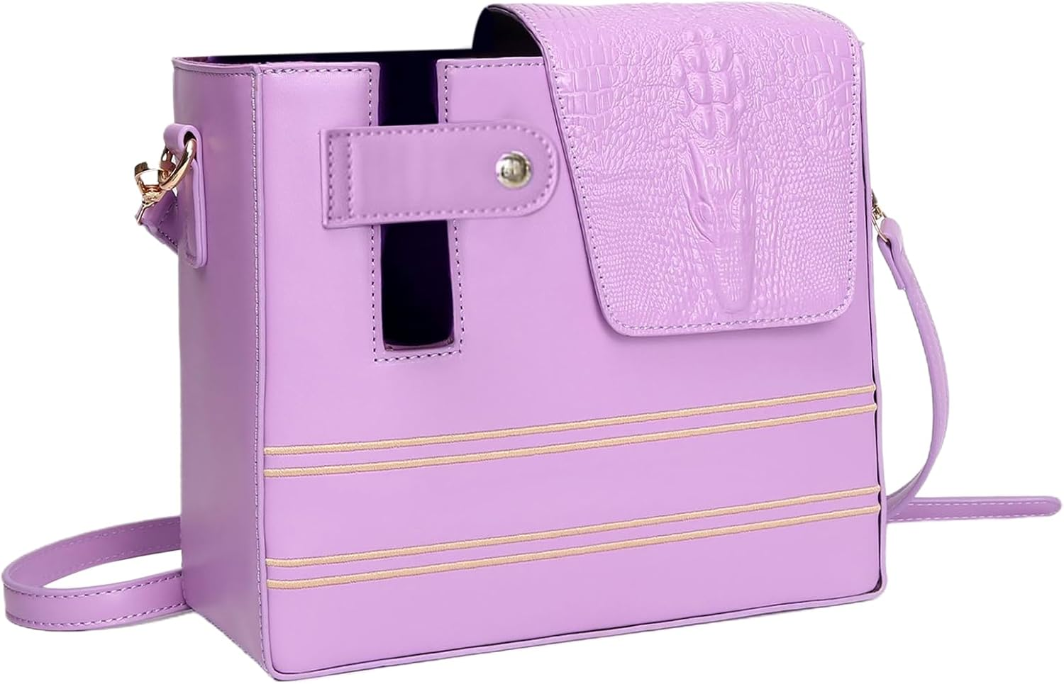 Tumbler Purse - Waterproof,Water Bottle Holder Bag - for Women, Outdoor, Gym, Walking, Hiking, Travel, Commuting, Camping, Cycling - Purple image number 2