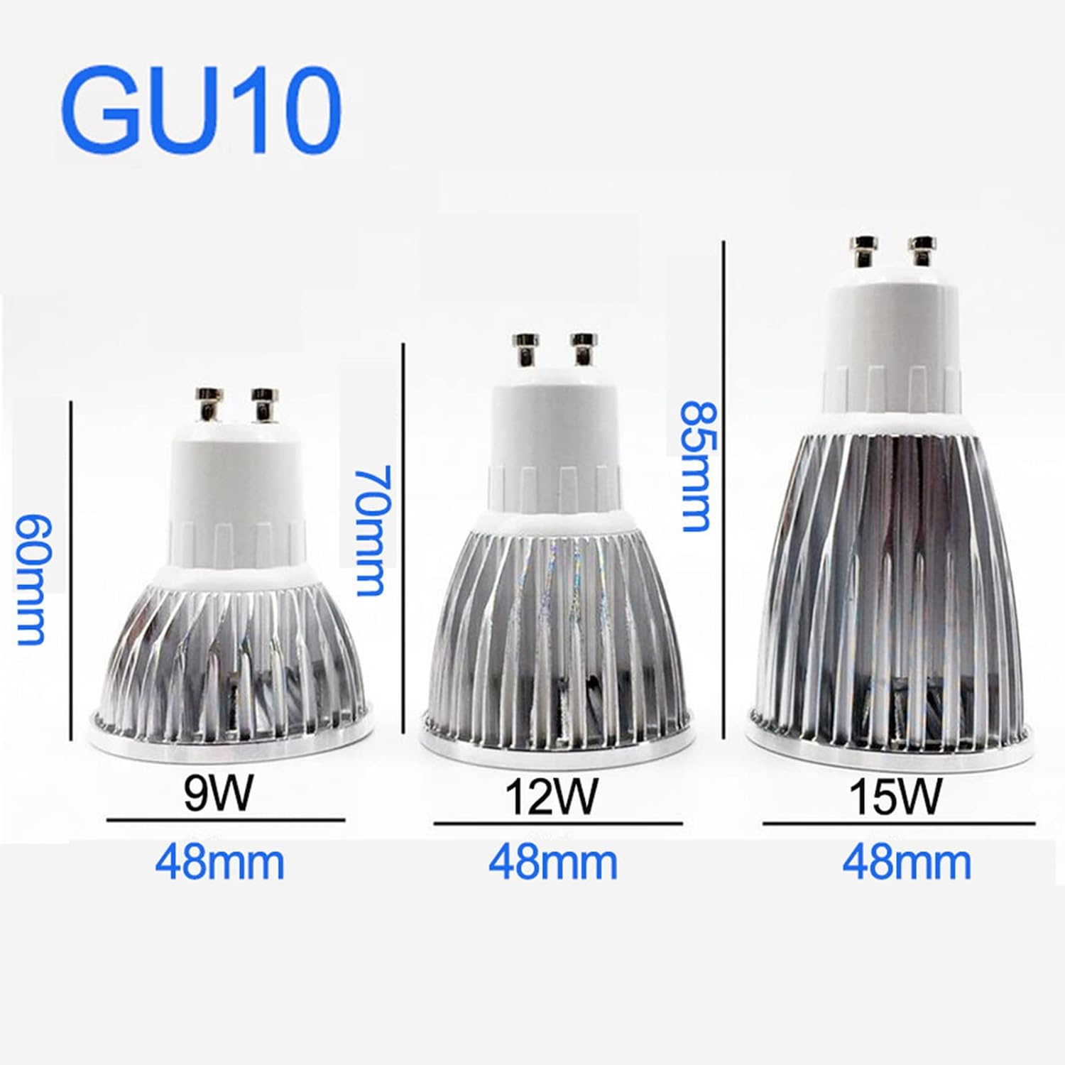 Super Bright 9W 12W 15W GU10 LED Bulb 110V 220V Led Spotlights Warm/Natural/Cool White GU10 LED Lamp|(5Pcs)