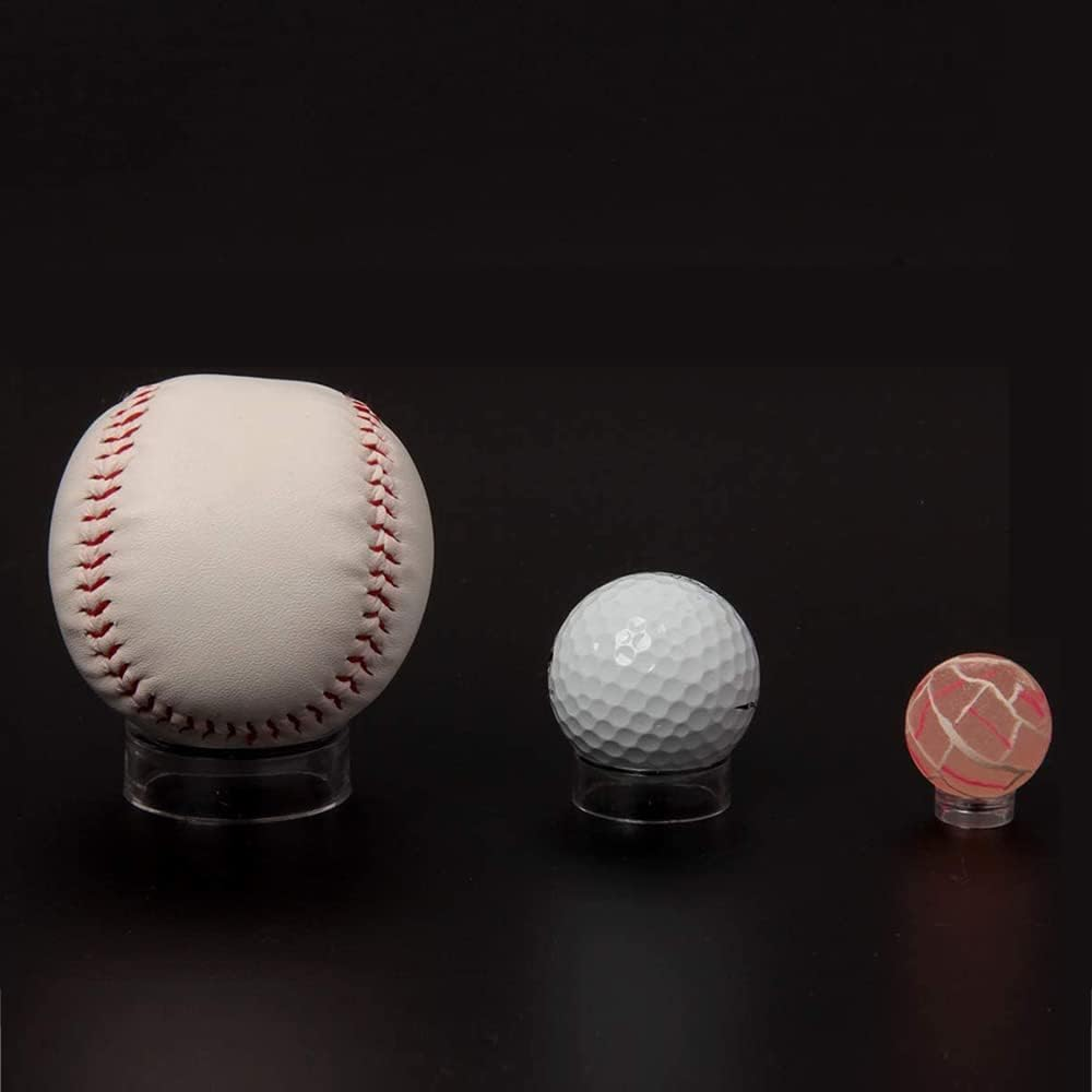 Acrylic Ball Stand Holder, Clear Baseball Display Stand Sport Small Ball Display Rack Golf Ball Stand Memorabilia Display for Baseball Tennis Golf Ball image number 4