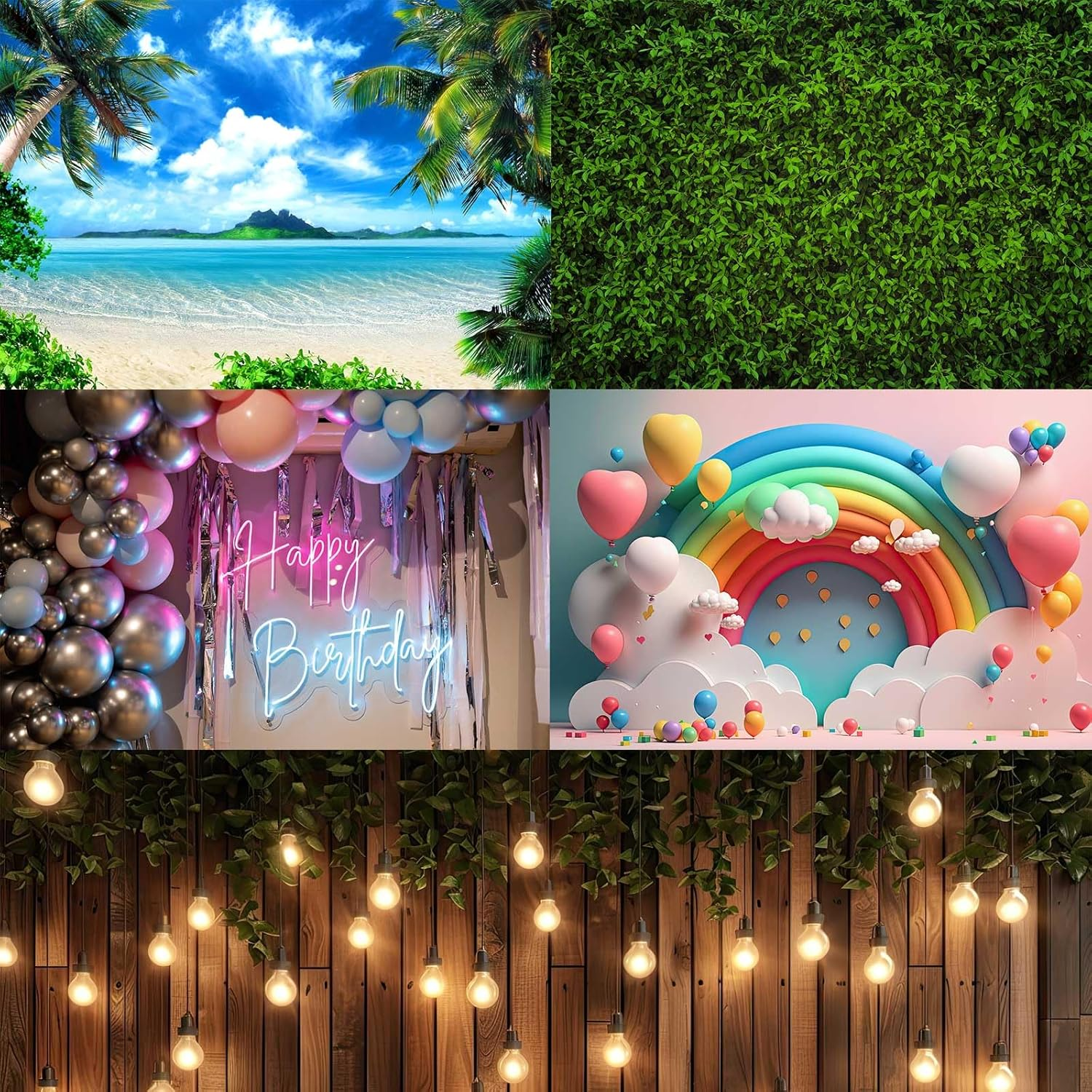 Riivvdise Aquarium Background Aquatic Plants Soft Algae Terrarium Backdrop Underwater World Fish Rock with Moss Sunlight Rays Fish Tank Background Aquarium Wallpaper Poster Decor Vinyl 24X12In image number 3