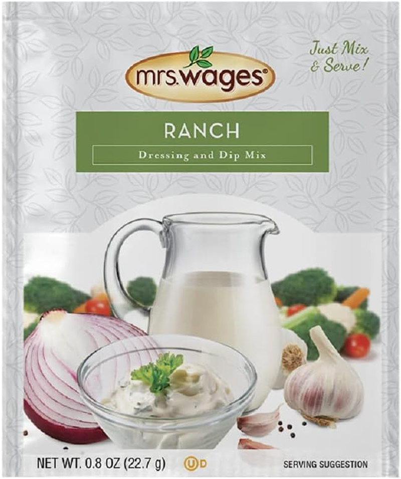 Mrs. Wages Ranch Dressing and Dip Mix, 0.8 Oz, Pack of 12 image number 1