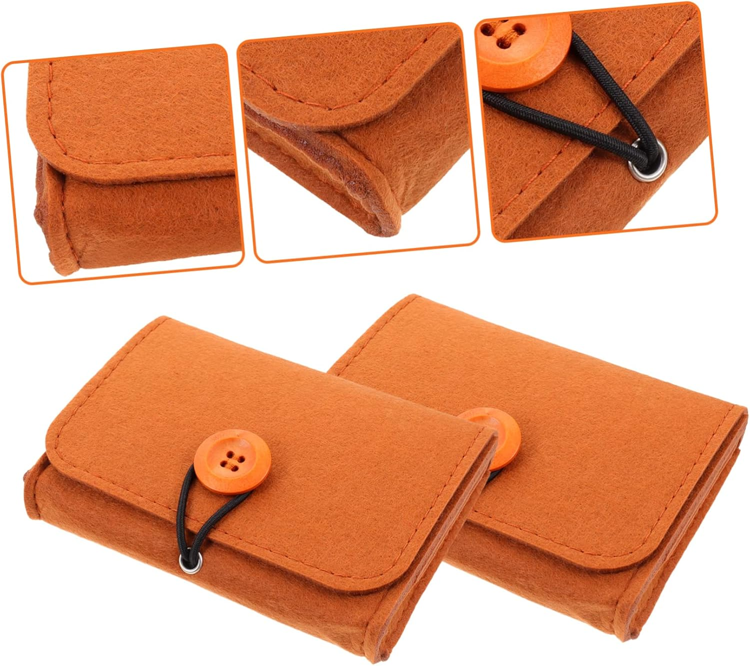 FOYTOKI 2Pcs Essential Oil Storage Bag Portable Diffuser Oil Aromatherapy Case Zipper Organizing Pouch Bag for Travel image number 2