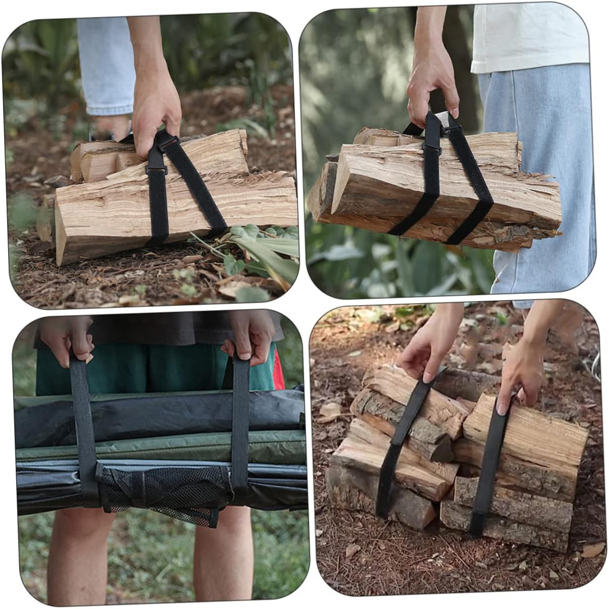 OSALADI 20Pcs Outdoor Luggage Binding Belts Camping Lashing Straps Multipurpose Bundling Belts for Travel Gear Secure Packing image number 2