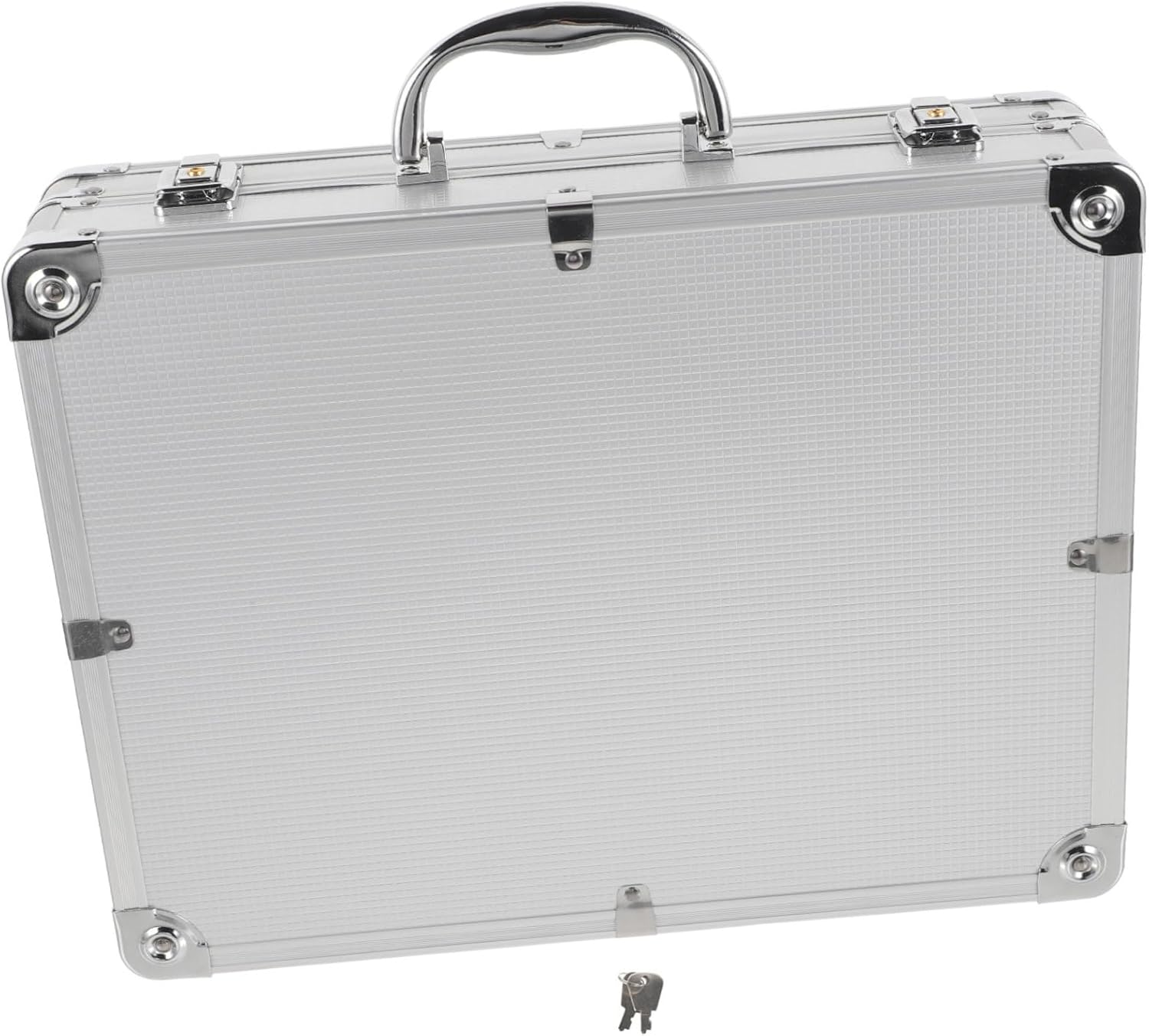 WHAMVOX Aluminum Alloy Shockproof Tool Box Foam Insert Portable Medicine Carrying Case Lockable Storage Suitcase for Outdoor Travel and Instrument Accessories 36X27.5X7Cm image number 5