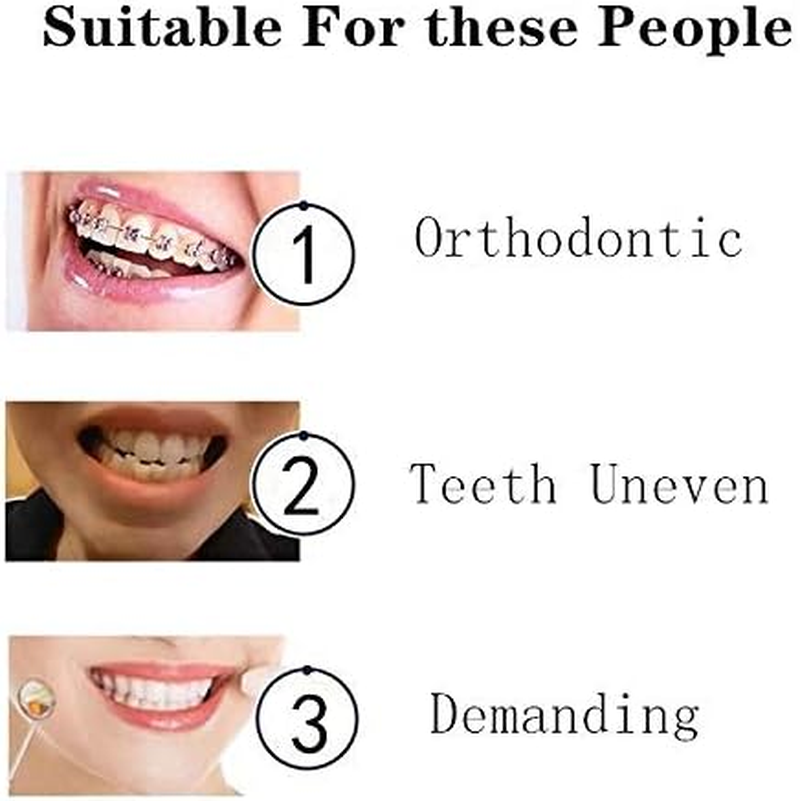 4 Pieces Tuft Toothbrush, Tiny Small Head, Orthodontic Soft Trim, Wisdom Toothbrush, Single Compact Interdental Interspace Brush image number 2