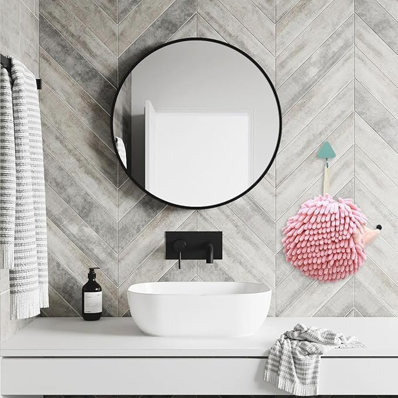 Ksngtixe 1 Pcs Hedgehog Chenille Hand Towels Set - Super Soft Absorbent Bathroom & Kitchen Towels with Hanging Loop, Cute Decorative Washcloths for Home image number 2