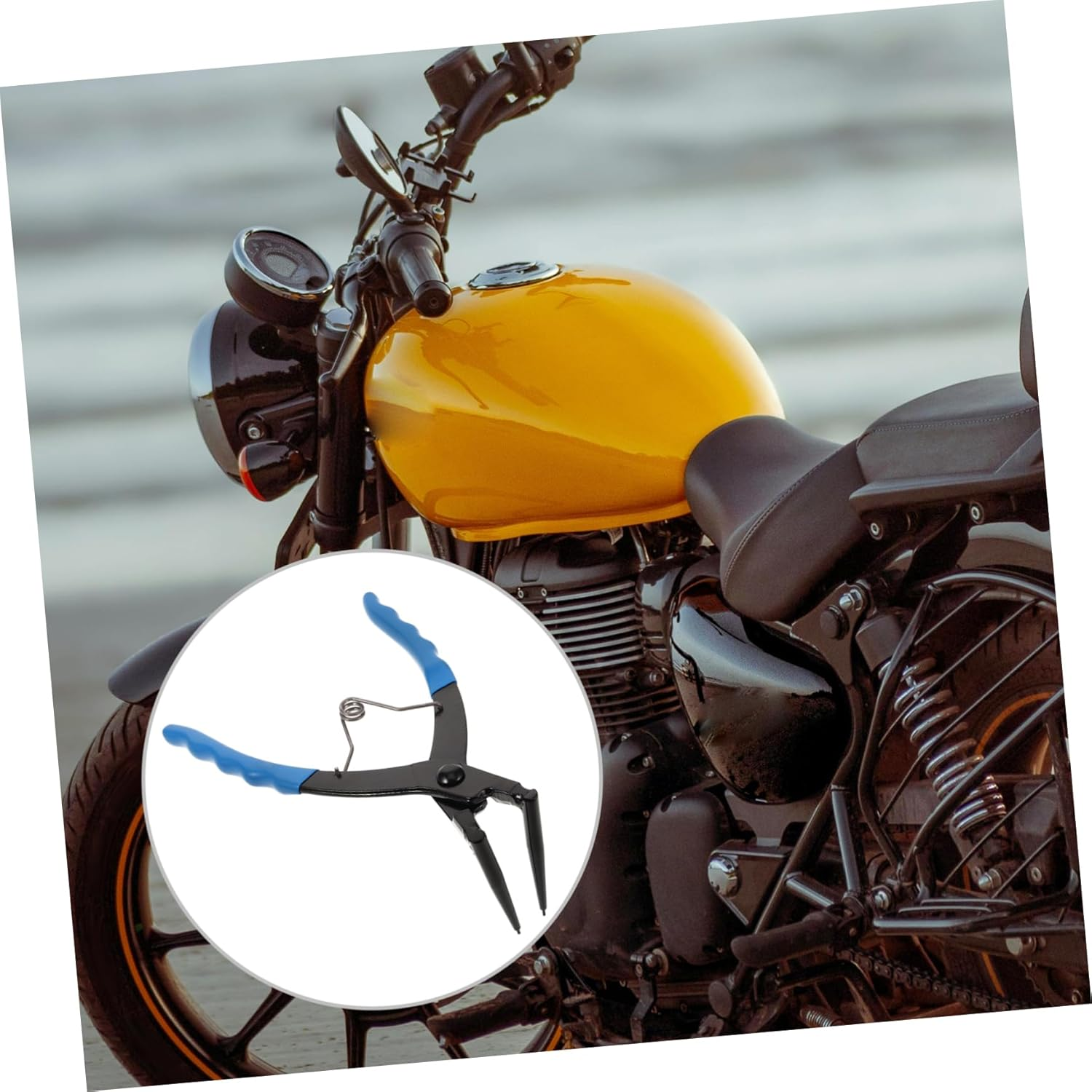 OSALADI Retaining Circlip Pliers Bending Pliers 90 Degree Angled Design for Motorcycles Cars and Trucks Sturdy Internal Snap Ring Removal Tool Professional Automotive Hand Tool image number 2