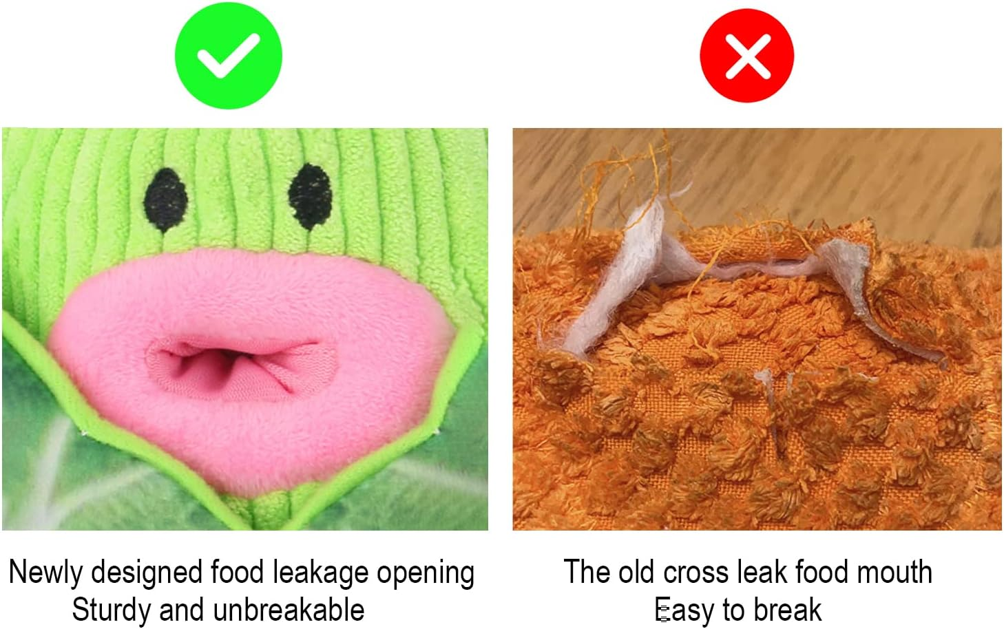 Puzzle Squeaky Dog Toys - Iziv Interactive Puppy Vegetable Plush Snuffle Toy, Food Leakage Dog Chew Toys, Dog Training Toy for Small/Medium Dogs, Treat Dispensing Game(Cabbage) image number 5