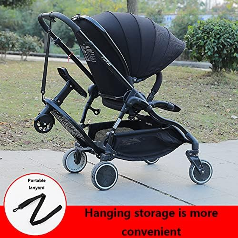 LXLUOO Comfort Wheeled Board Stroller Pedal Adapter Child Rider Stroller Attachment Trolley Connector with Seat, Holds Children up to 55Lbs, Size 4, Disposable, Urine Protection, 1 Count image number 6